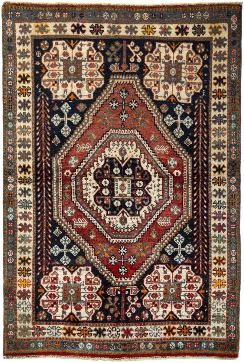 Orientteppich Shiraz 100x144 Handgeknüpfter Orientteppich / Perserteppich, Nain Trading, rechteckig, Höhe: 10 mm