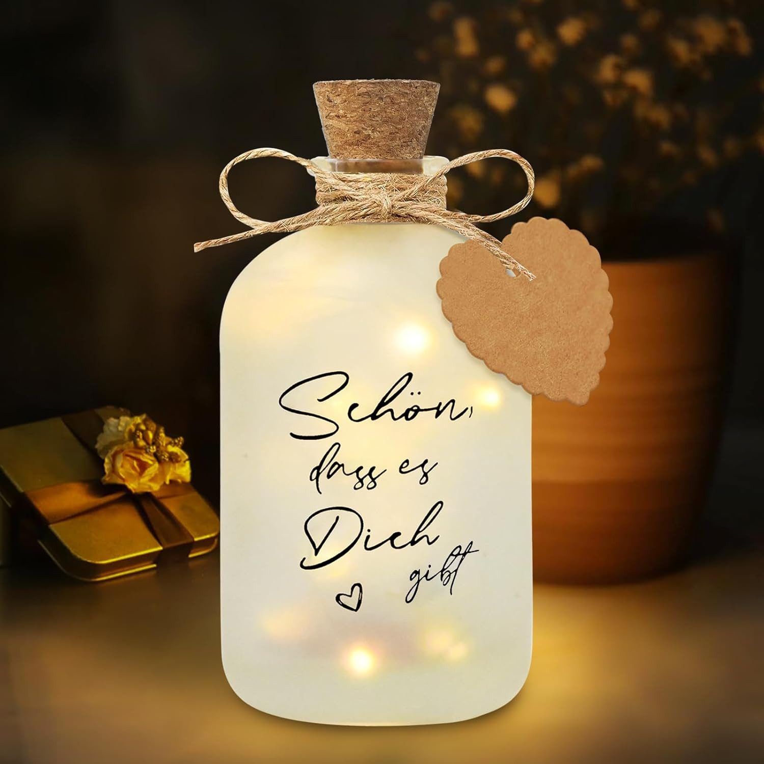 BlingBin LED Dekolicht LED Flaschenlicht mit Spruch,Beleuchtete Flasche, De günstig online kaufen