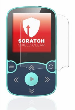 upscreen Schutzfolie für AGPtek A65X MP3 Player with clip, Displayschutzfolie, Folie klar Anti-Scratch Anti-Fingerprint