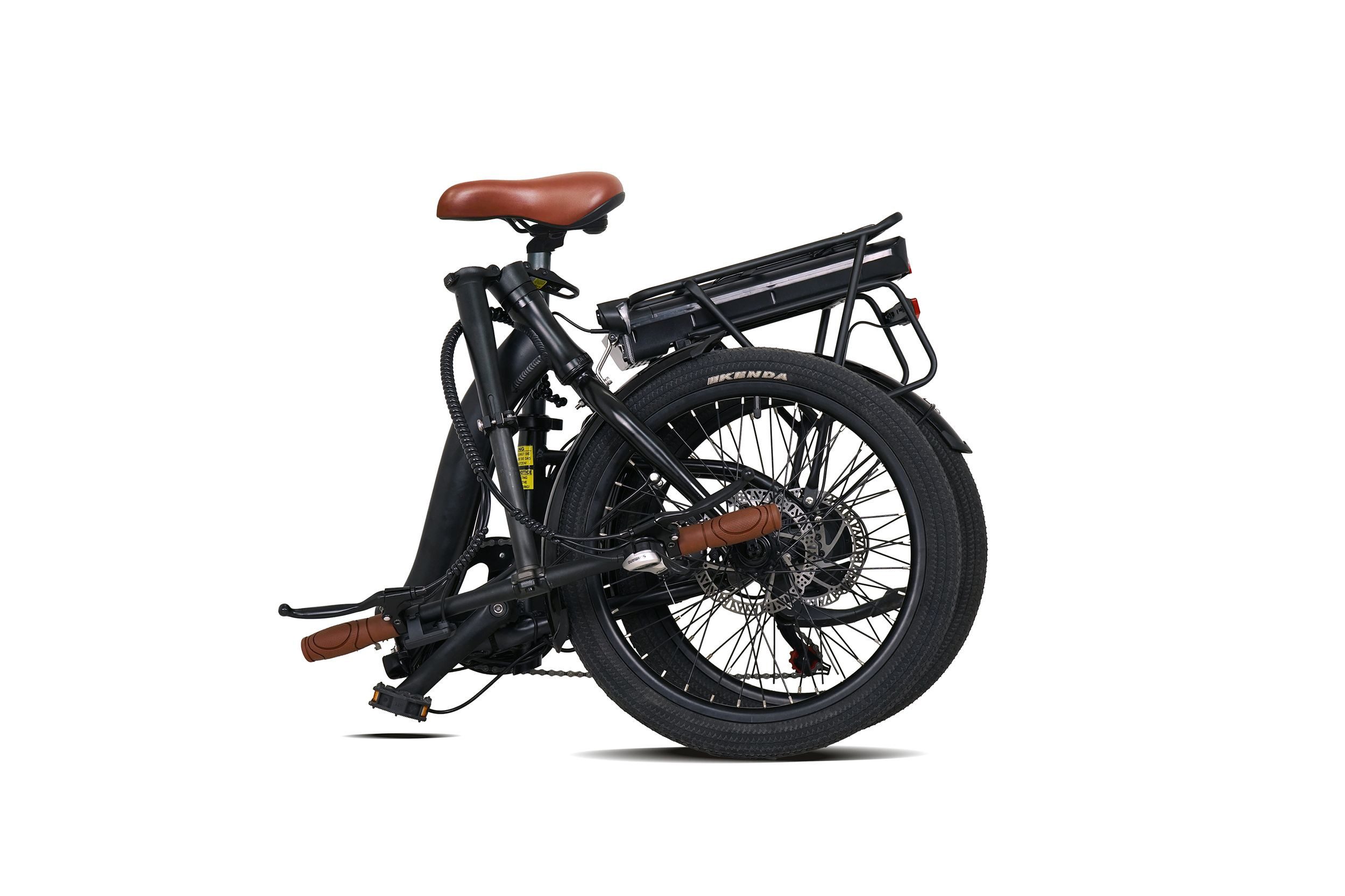 SachsenRAD E-Bike Faltrad Faltrad F2 Farmers mit Korb und Alarmanlage, 7 Gang Shimano, Kettenschaltung, Heckmotor, 468 Wh