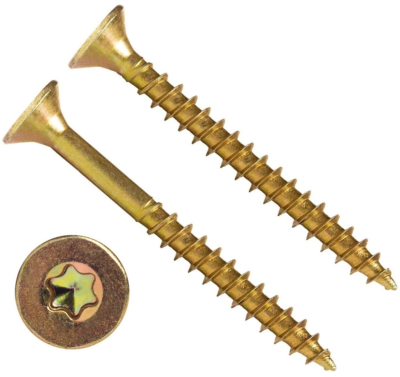 PARCO Schrauben- und Dübel-Set Spanplattenschrauben Sortiment Holzschrauben 1400/4900 Stück, (1400 St), Torx-Antrieb, Rostschutzbeschichtung