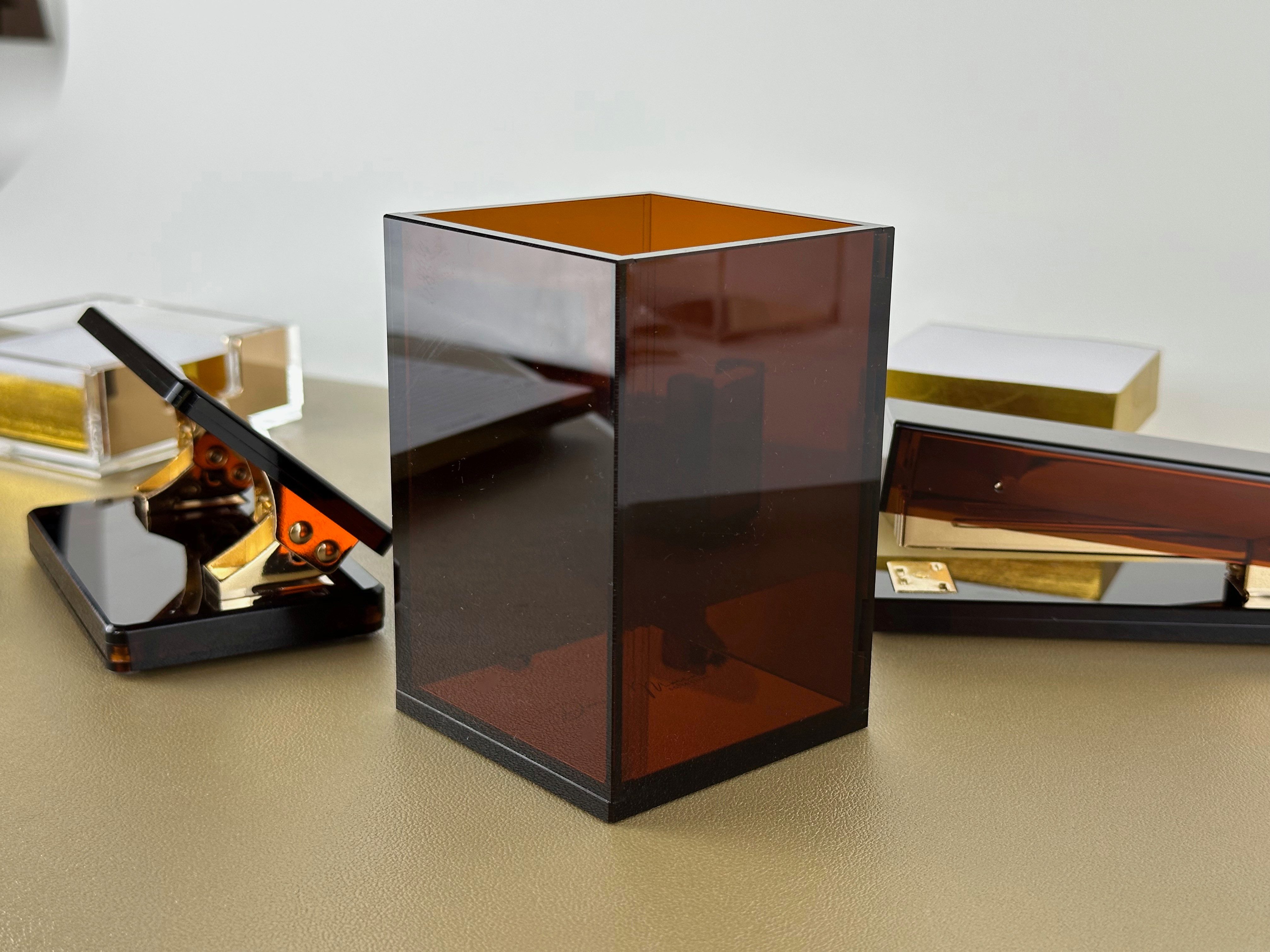 Dany Marcus Make-Up Organizer Stifteköcher Amber Gold