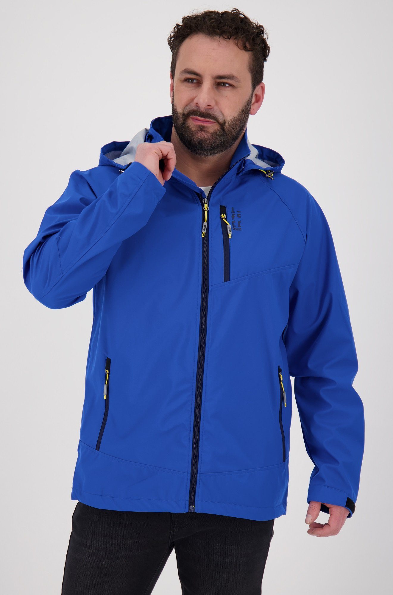 DEPROC Active Softshelljacke HARRY II CS MEN Funktionsjacke, Outdoorjacke,  Herrenjacke auch in Großen Größen, mit abnehmbarer Kapuze