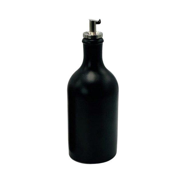 mikken Ölspender Ölflasche Keramik 500 ml mit Ausgießer aus Steingut, Ausgießer mit patentiertem Tropfen-Rückfluss-System – made in Germany