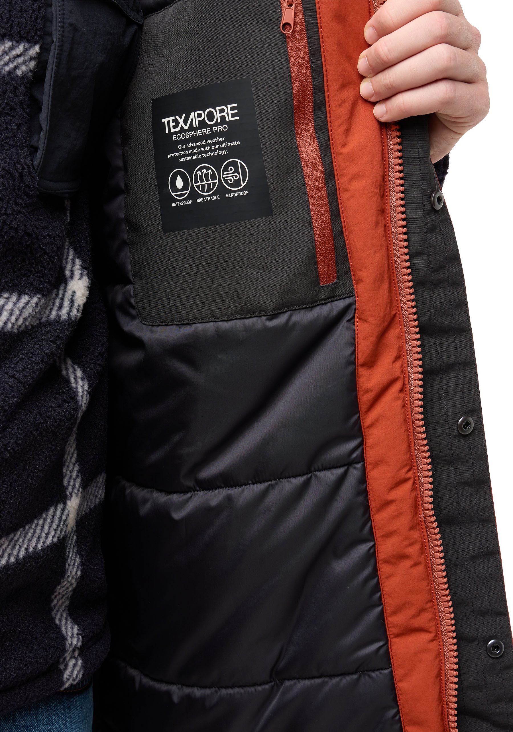 Jack Wolfskin Funktionsparka GLETSCHERSEE Wärmend, wasserdicht, Übergangsjacke