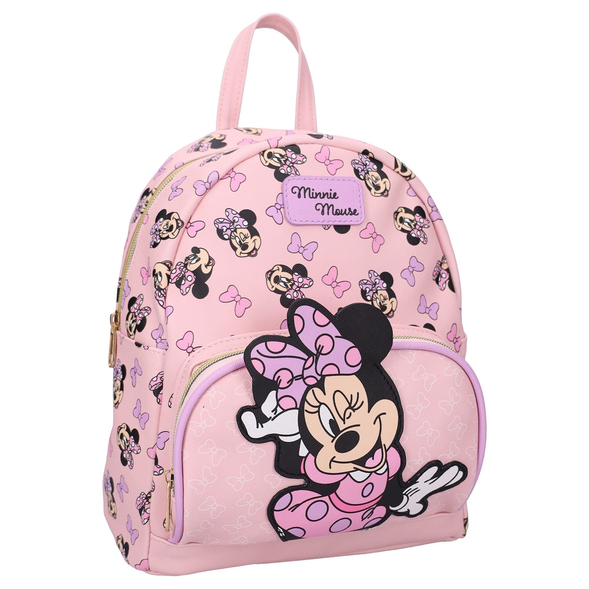 Disney Minnie Mouse Kinderrucksack 3D Kinder Rucksack Spring Smiles für Schule und Freizeit