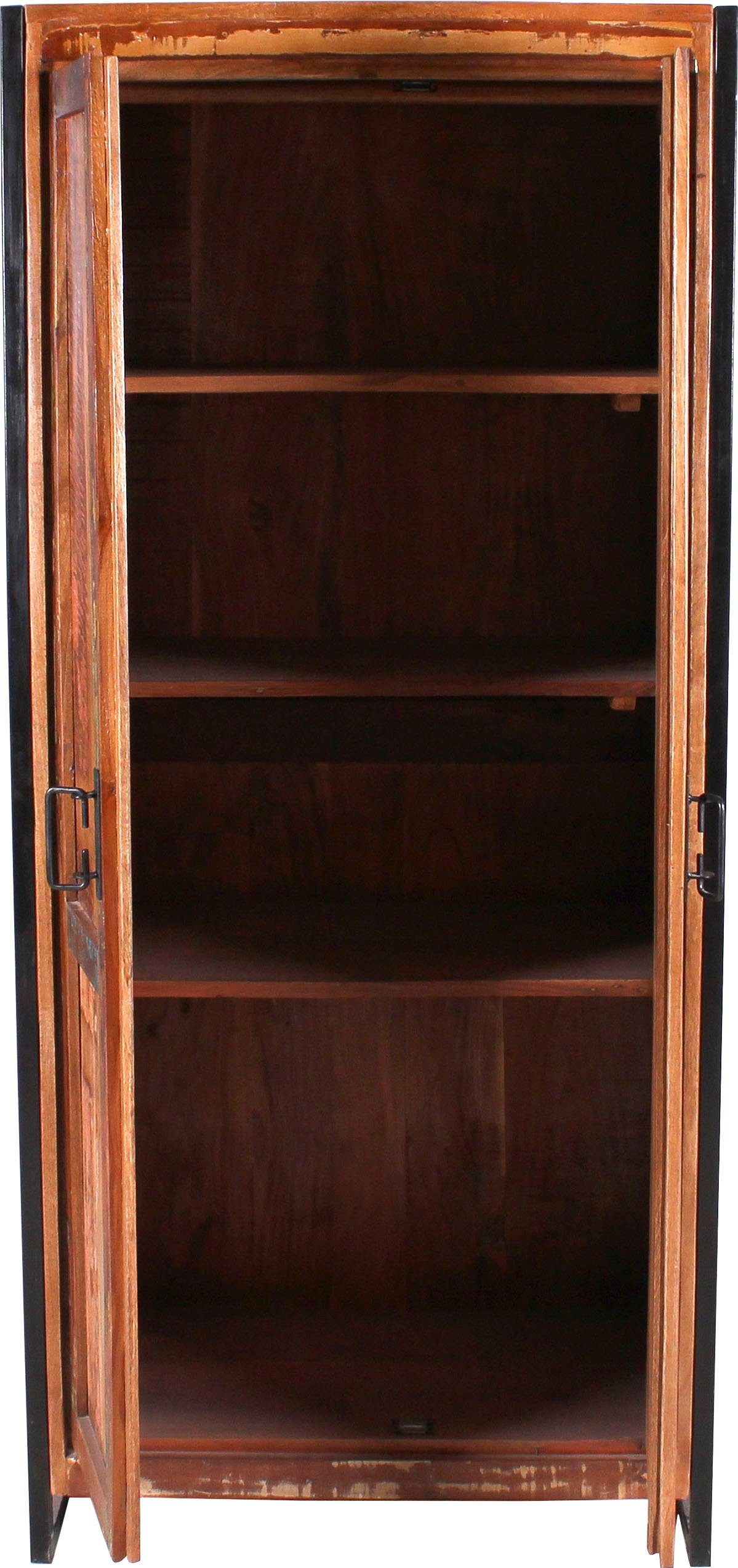 SIT Garderobenschrank Massiver Schrank aus recyceltem Altholz Angefertigt aus Holz von Fischerbooten