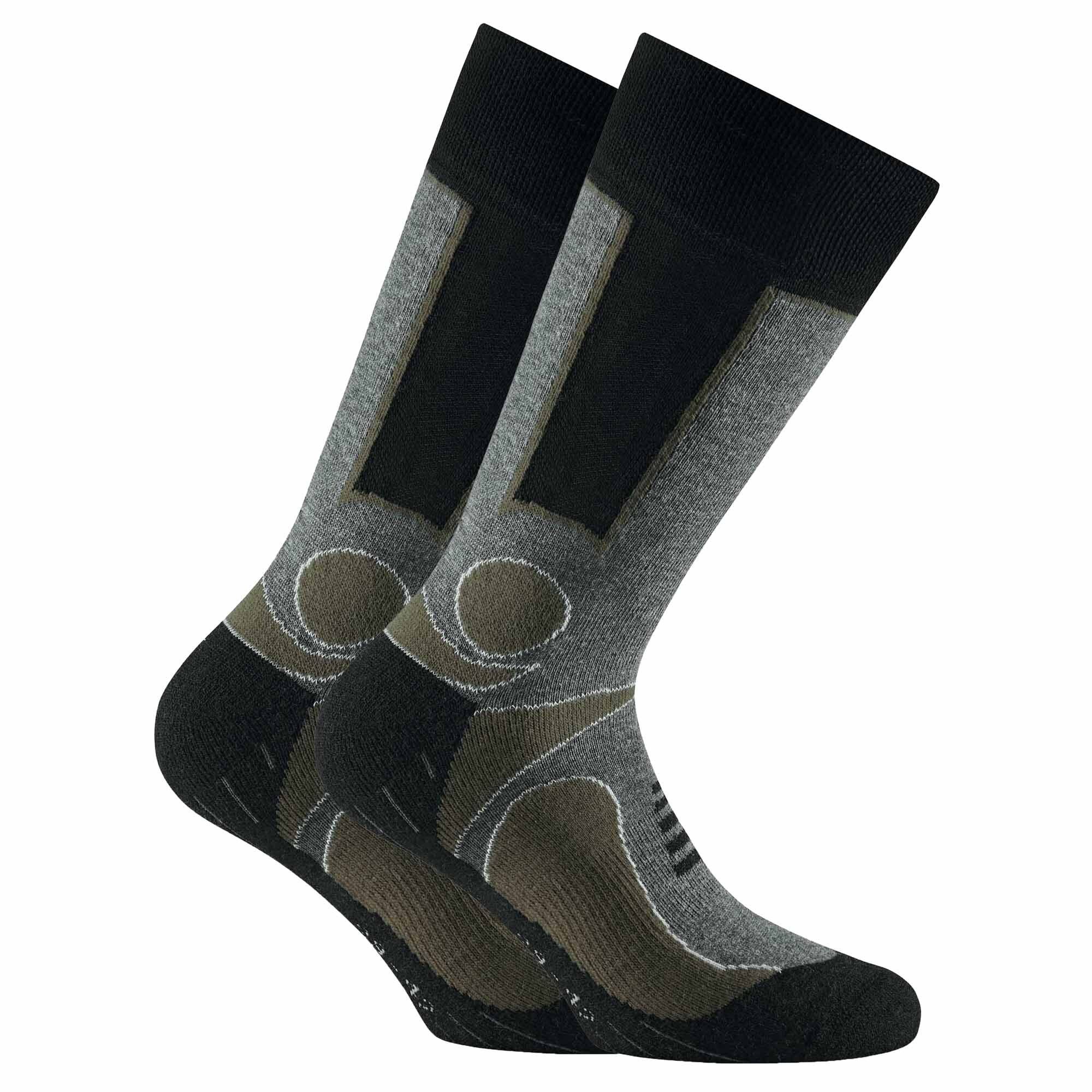 Rohner Socks Sportsocken Unisex Trekking 2er - Khaki Pack Outdoor Socken, Basic