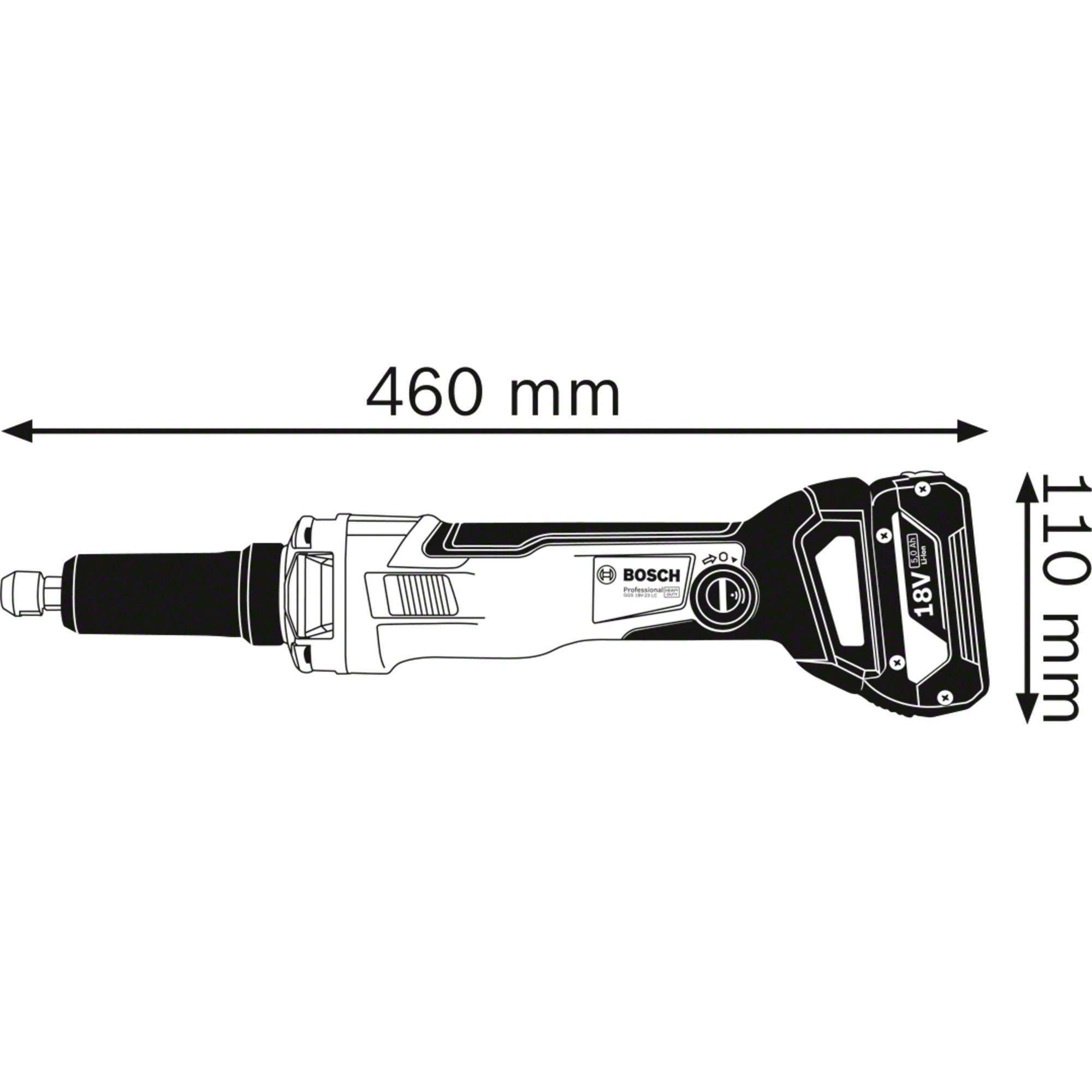 Bosch Professional Geradschleifer Bosch Professional Akku-Geradschleifer GGS 18V-23