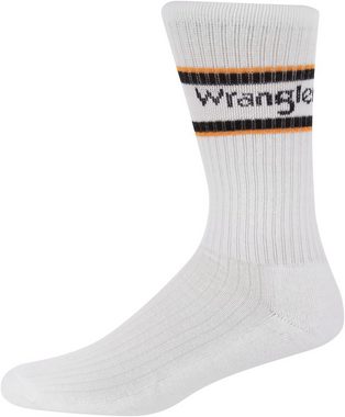 Wrangler Sportsocken FREW (3-Paar) eingestricktes Logo