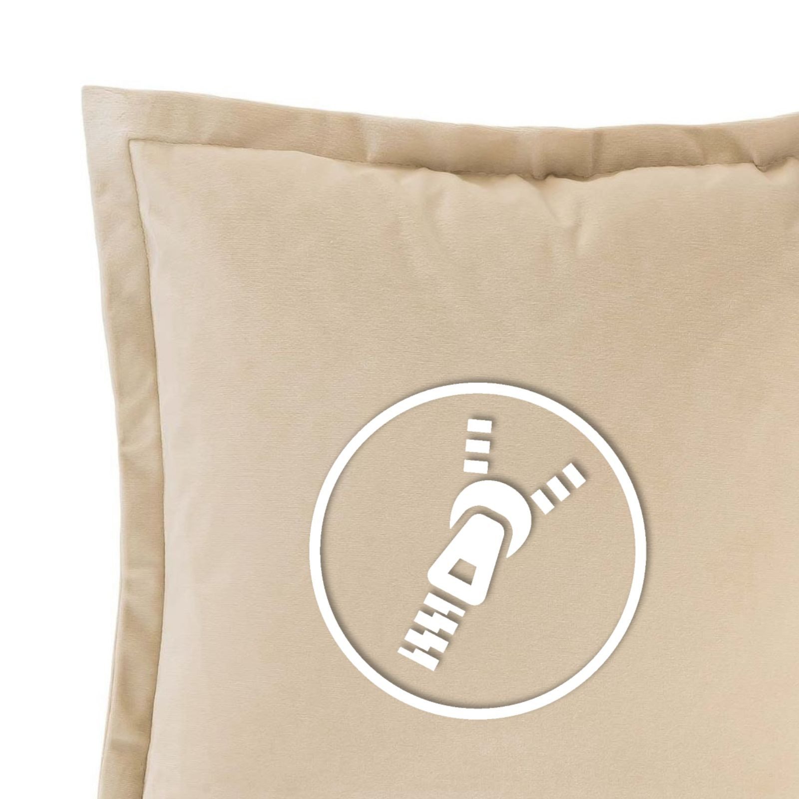 MOON Heimtextilien Kissenhülle 2er Pack 40x40 cm Kissenbezug edle Samt Optik Moon Flora – Bild 5 von 5