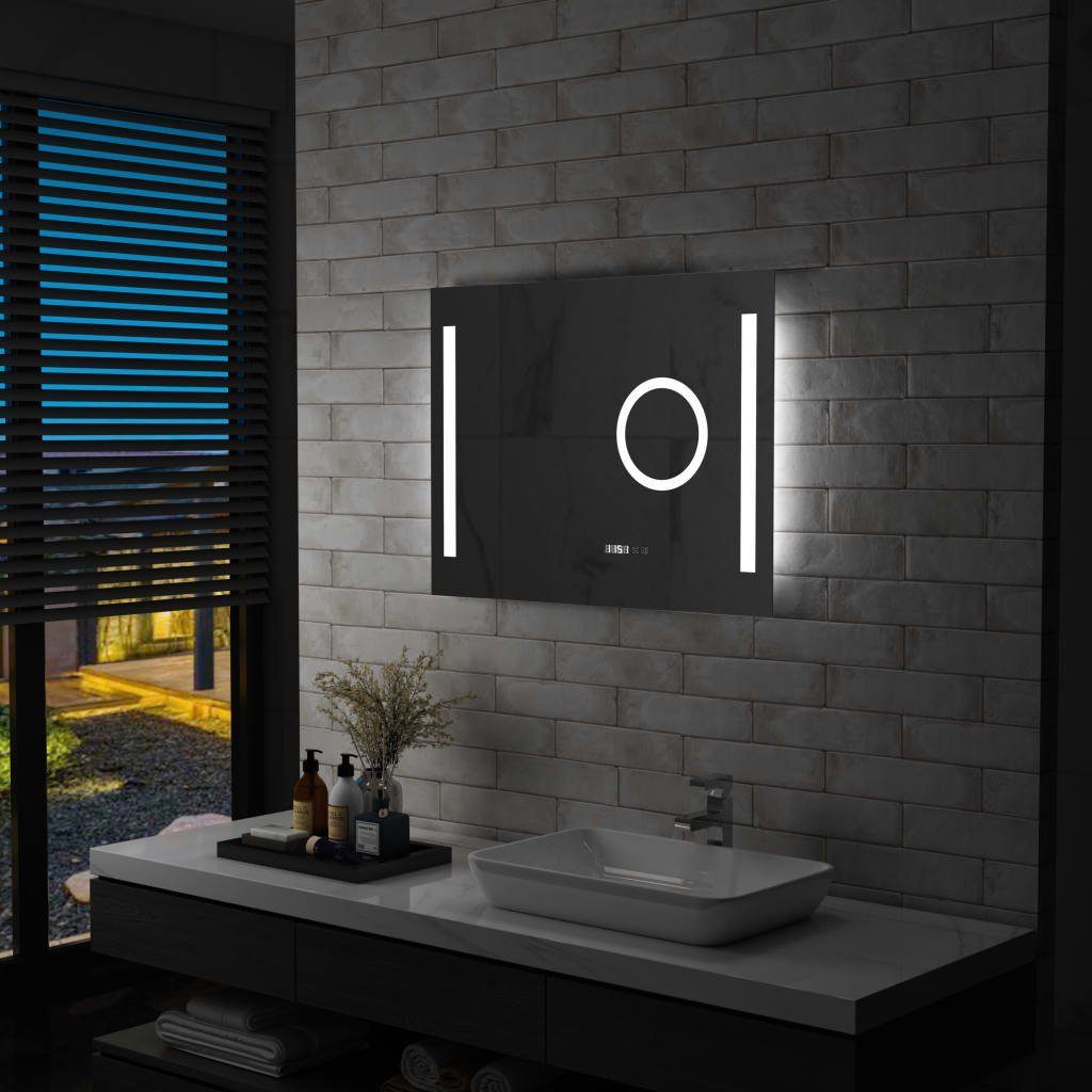 furnicato Wandspiegel LED-Badspiegel mit Berührungssensor 80x60 cm