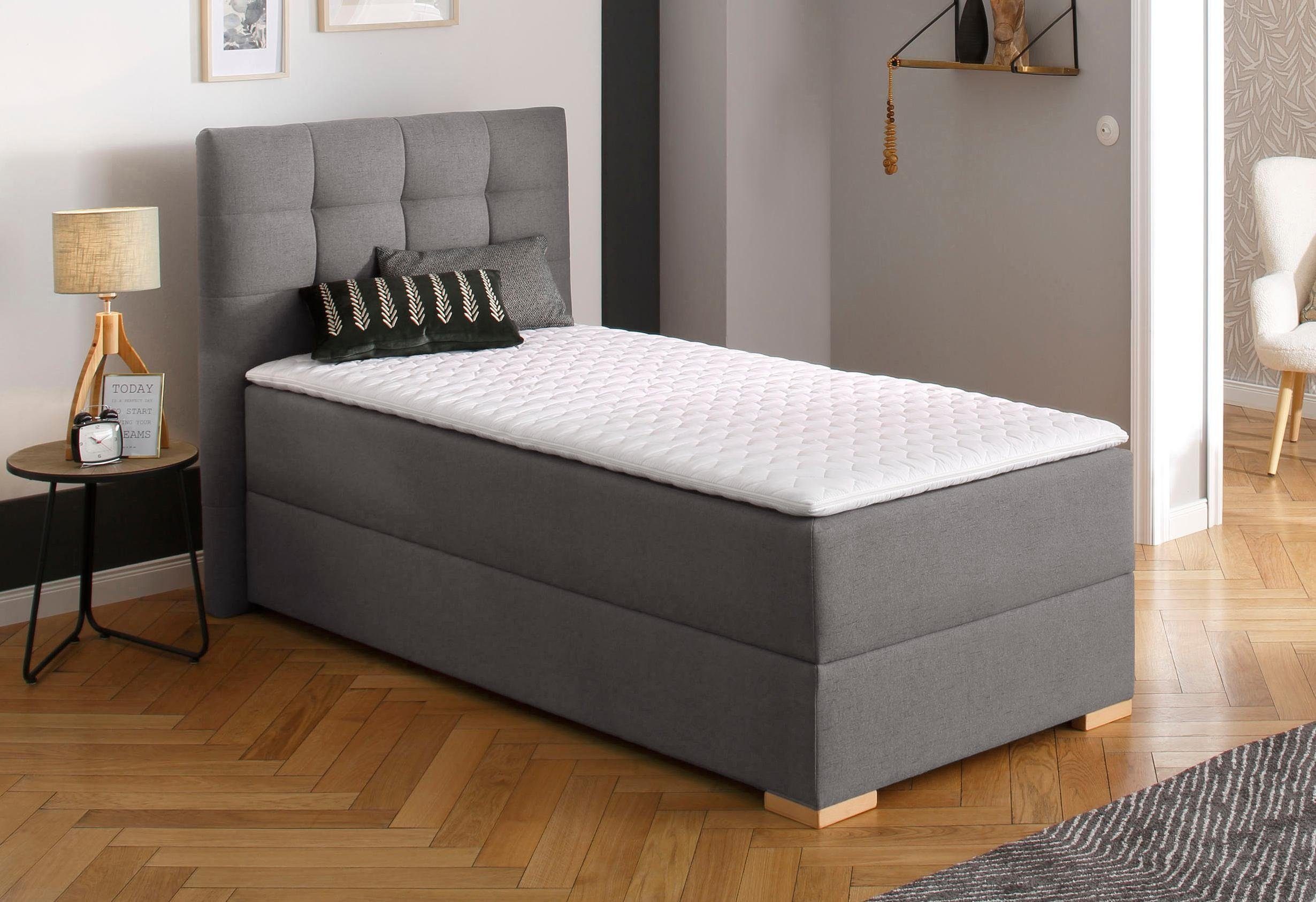 Home affaire Boxbett Olivet mit Bettkasten, in 4 Farben, 4 Breiten, 2 Matratzenarten, auch in Überlänge 220 cm