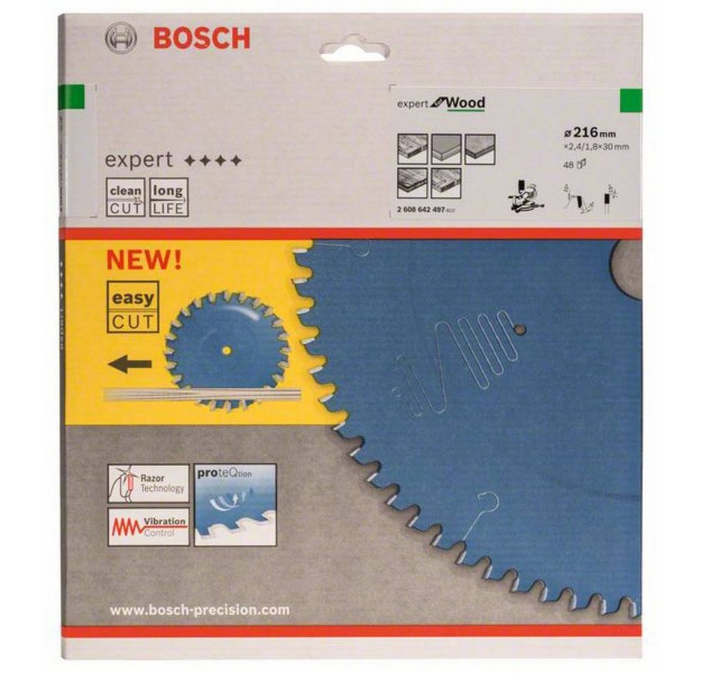 Thumbnail - BOSCH Kreissägeblatt Kreissägeblatt216 x 30 x 2.4 mm, 48