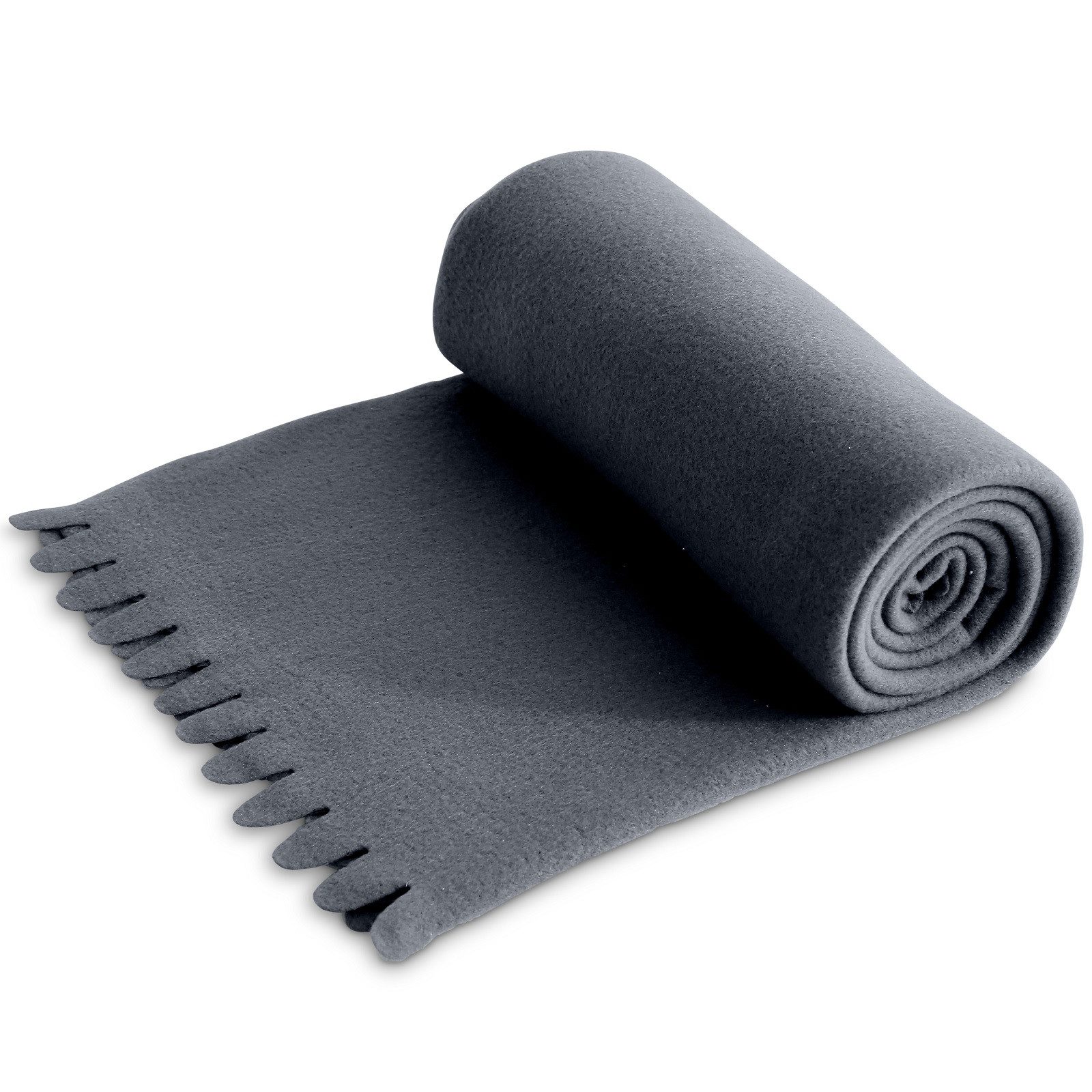 Wohndecke Fleecedecke WAVE ca. 120x160, wometo, OEKO-TEX®, Fleecedecke mit Wellenrand & Anti-Pilling
