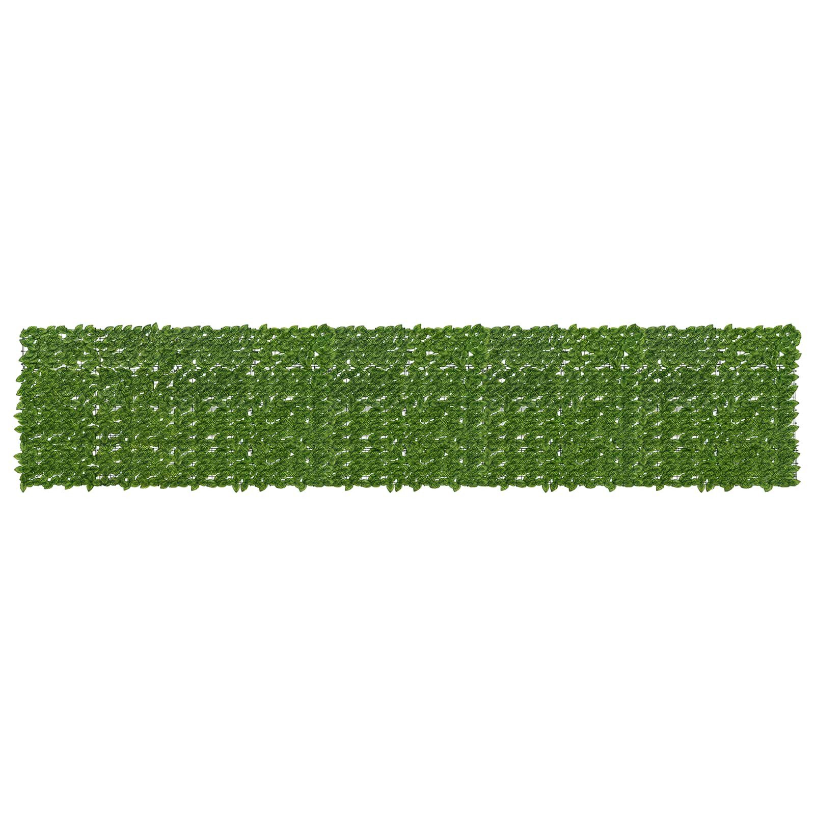 vidaXL Balkonsichtschutz Balkonsichtschutz mit Blättern Grün und Gelb 500 x 100 cm (1-St)