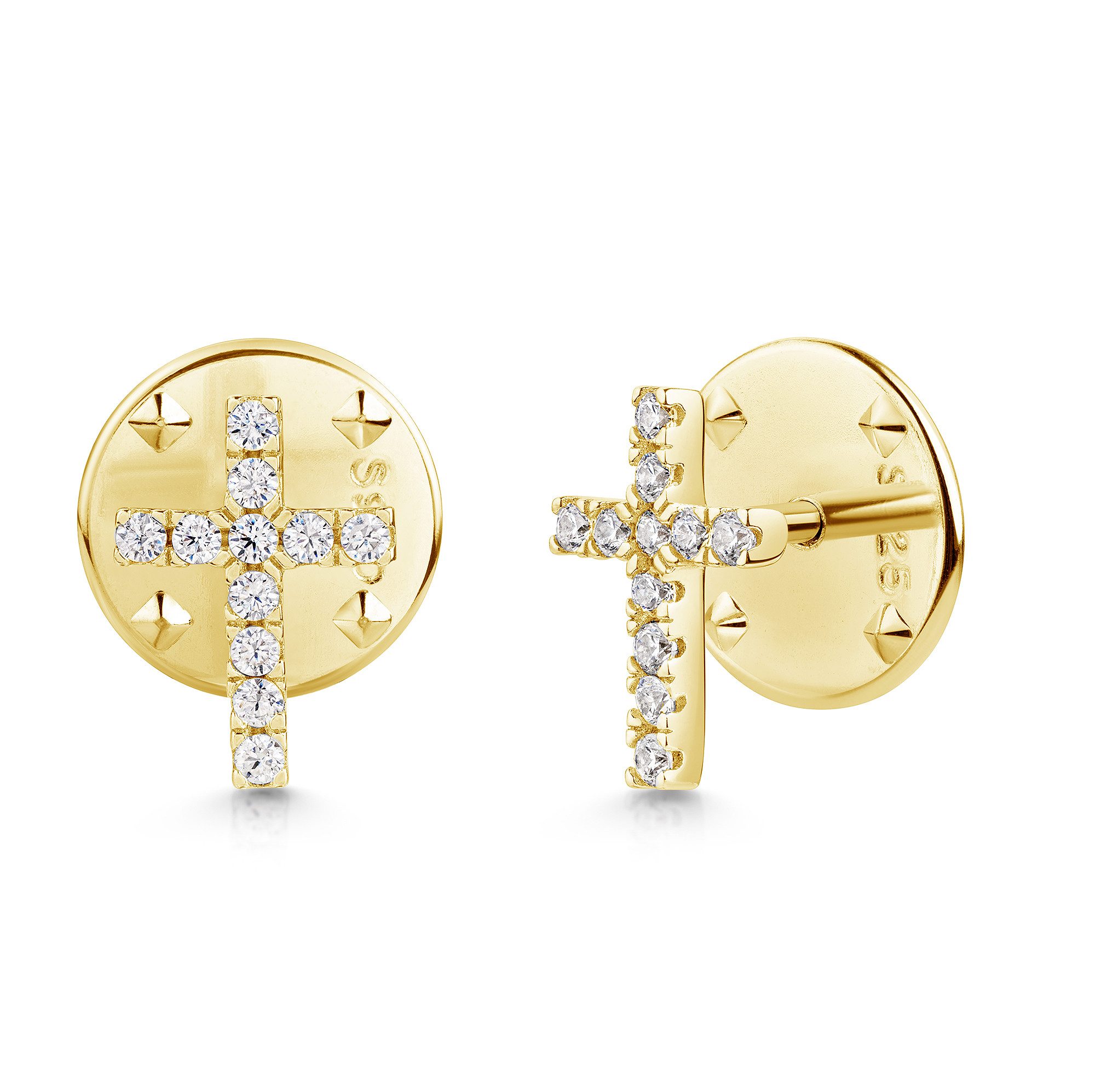 Firetti Anstecknadel Schmuck Geschenk Silber 925 Brosche Kreuz