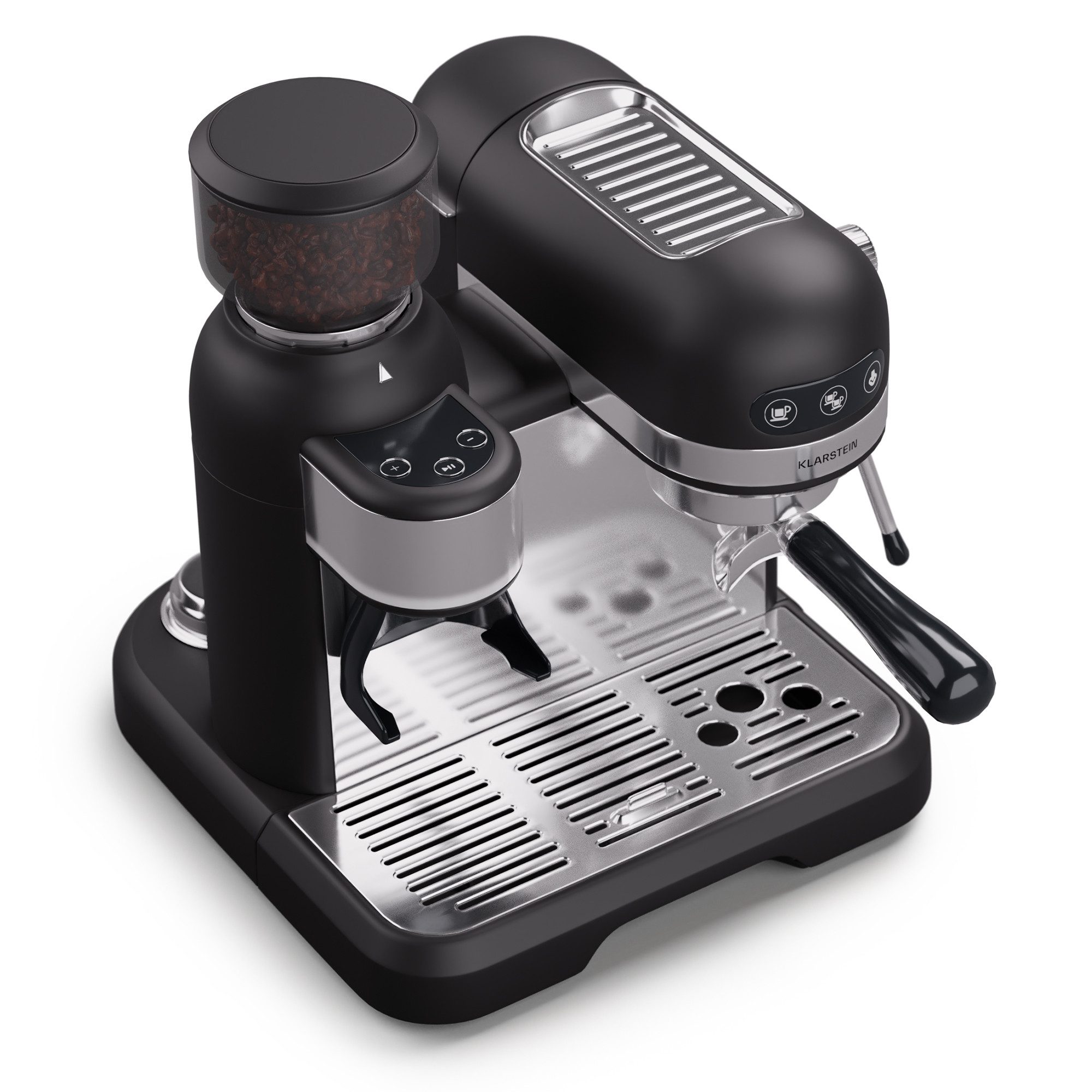 Klarstein Espressomaschine, 1.4l Kaffeekanne, Elektrisch 20 Bar Kaffemaschine Tassenwärmer 1,4 L