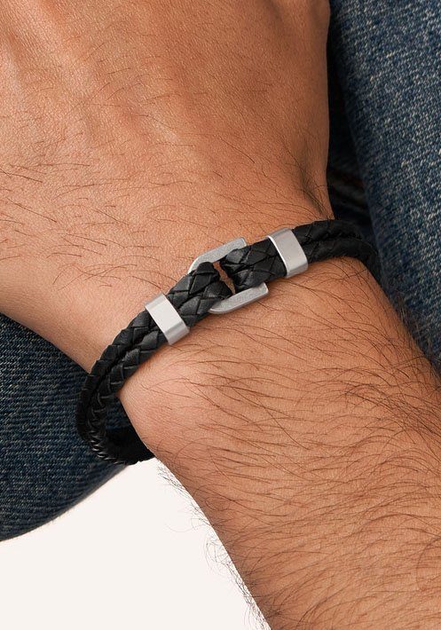 Fossil Armband Schmuck Geschenk Edelstahl Leder Armschmuck VINTAGE CASUAL