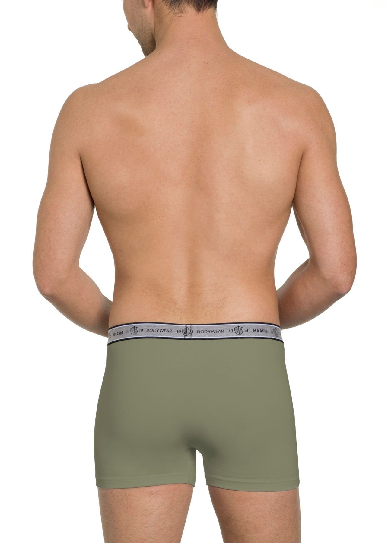 2-St., Pack) Pants 77271413-mehrfarbig Herren formbeständig, 2er Retro Pants strapazierfähig pflegeleicht, Optimale (Packung, Passform, HAASIS Bodywear 1919