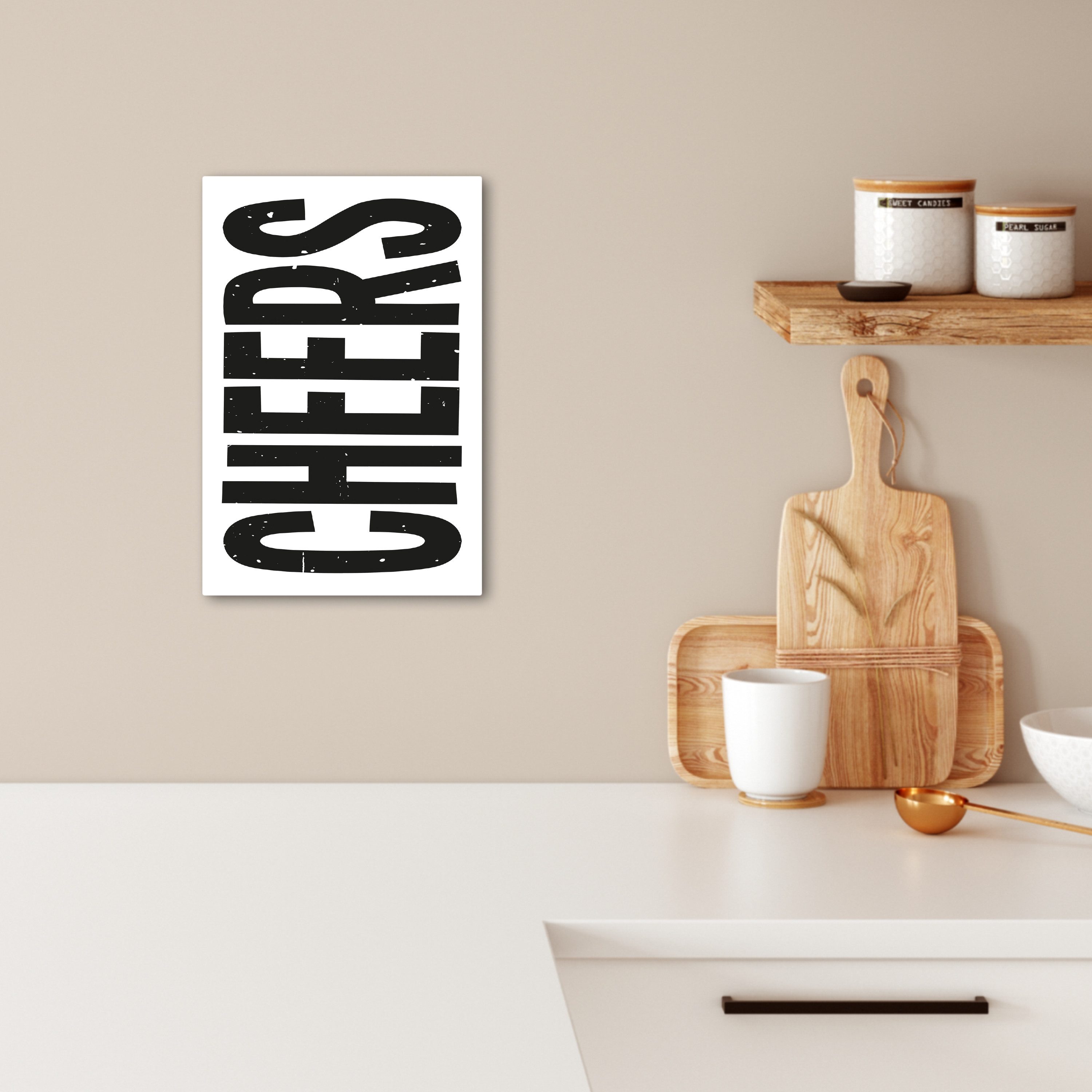 OneMillionCanvasses® Leinwandbild Retro - Prost - günstig online kaufen