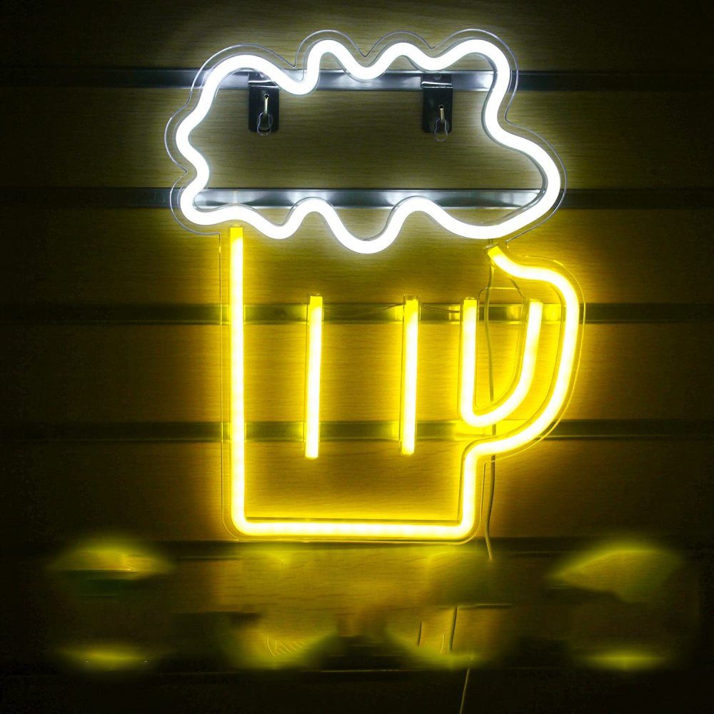 GelldG Dekolicht »Bier Leuchtreklame Bierkunst Wandleuchten Pub Dekoration  Lichter leuchten Coole Neon Bar Zeichen« online kaufen | OTTO