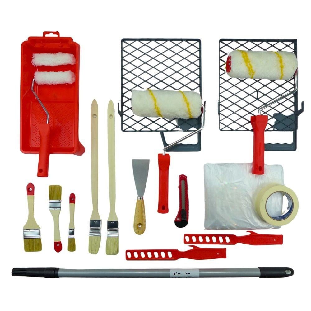 ROTIX Farbroller ROTIX Farbroller-Set 20-teilig für Anstrich von Wand und Decke (20-St)