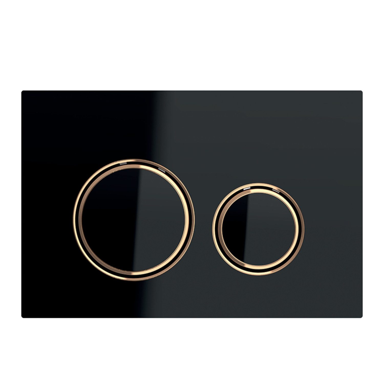 GEBERIT Кнопки смыва Sigma 21 2-Mengen-Spülung rotgold/schwarz 115650SJ1