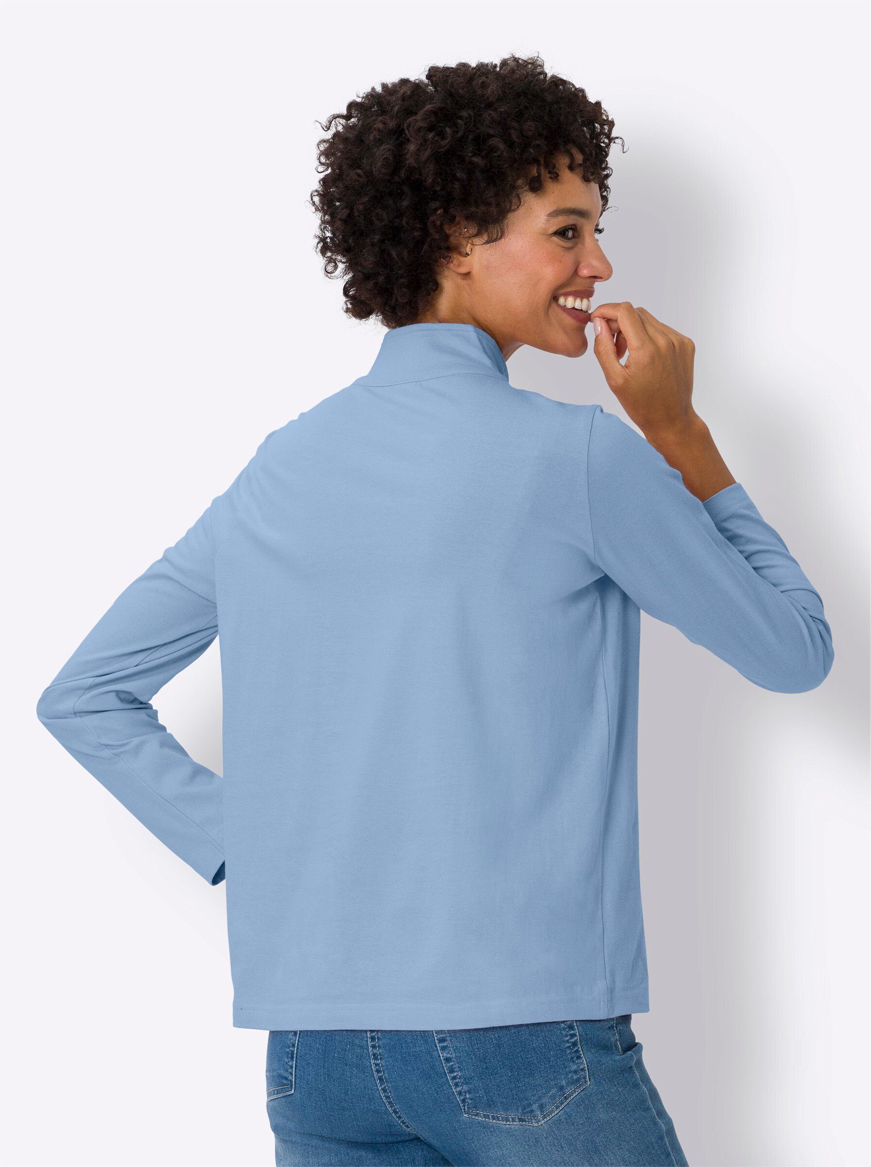 Sieh an! T-Shirt Stehkragenshirt günstig online kaufen