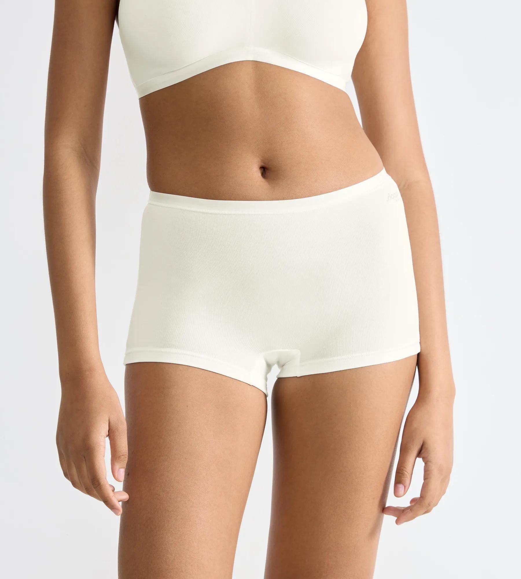 sloggi Panty GO Daily Cotton (3er Pack) Glanz-Effekt Details, elastisch, bequem, Baumwollmix