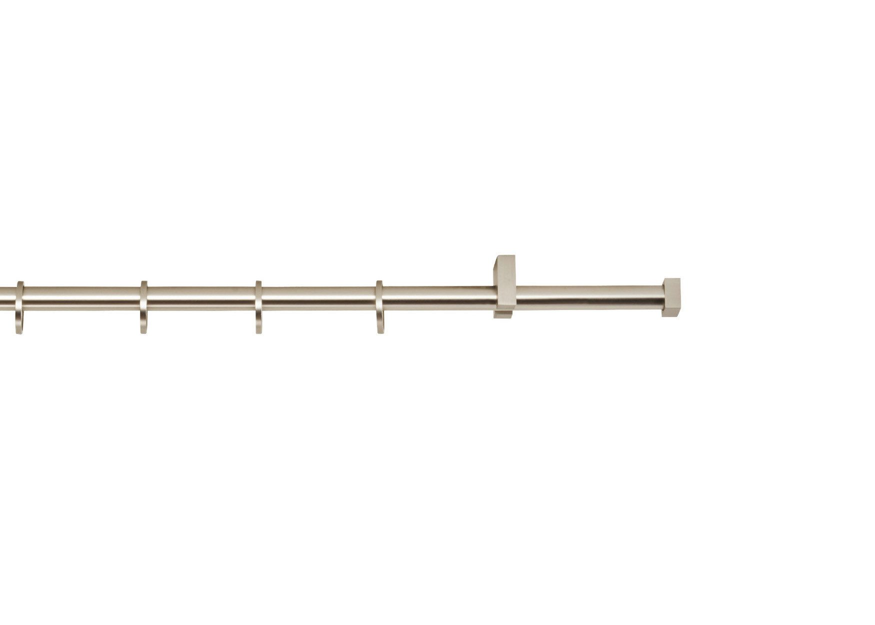ondeco Gardinenstange Rohr Deckenabstand 2cm End, Ø 16 mm, 1-läufig-läufig