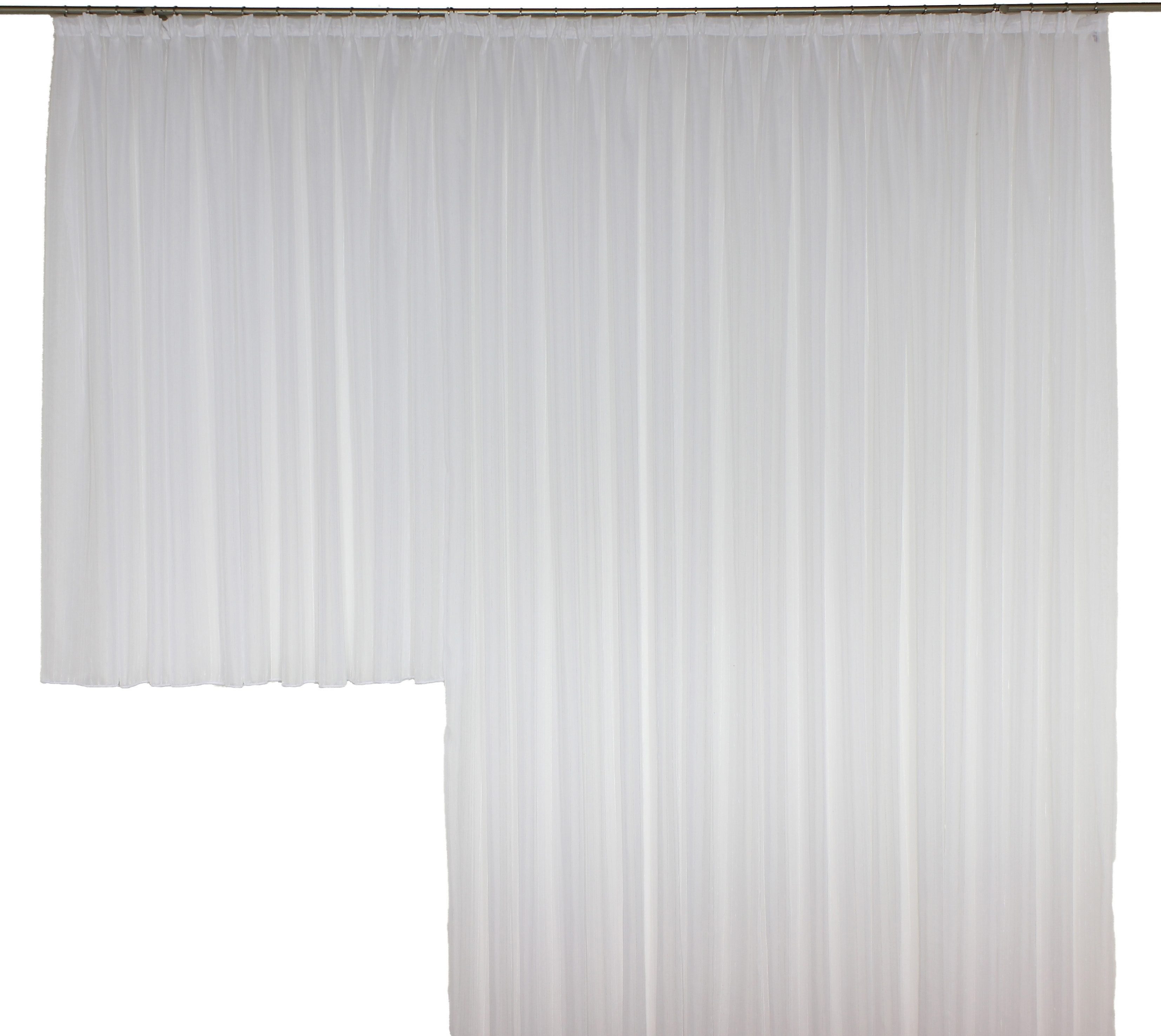 Vorhang SALLY, Wirth, Faltenband (1 St), halbtransparent, Voile, Store