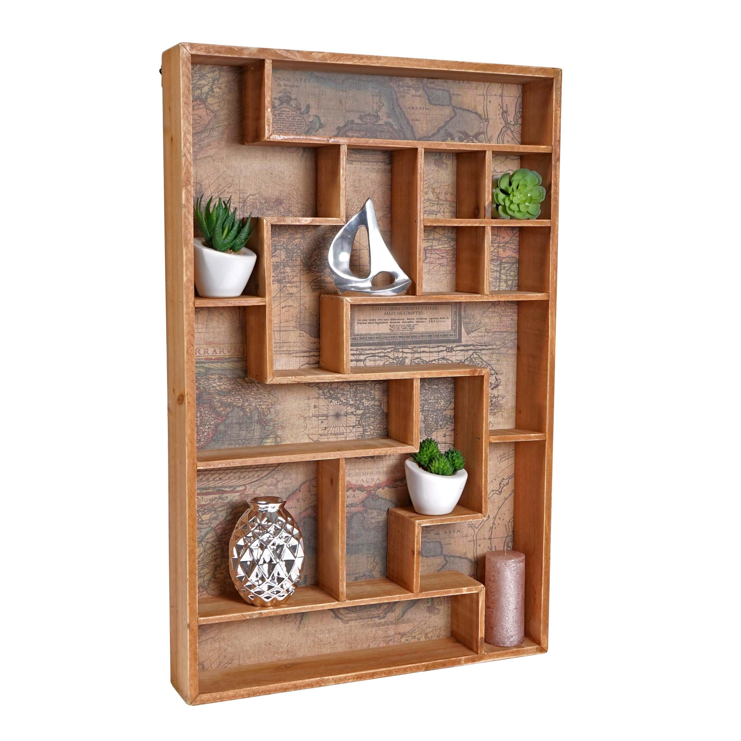 PROREGAL® Setzkasten Setzkasten HxBxT 70x45x8cm Wandregal Sammlerkasten günstig online kaufen