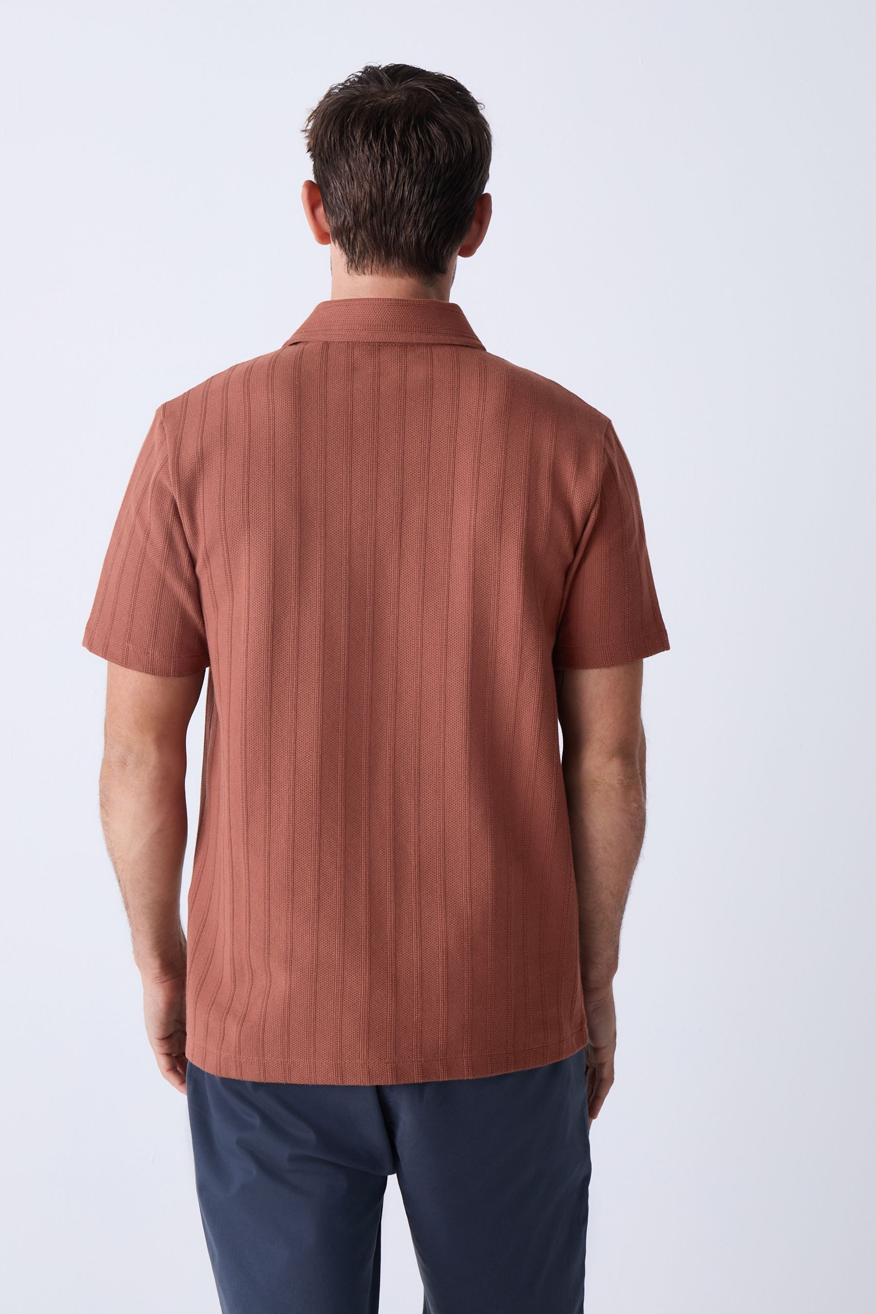 Next Poloshirt Lässiges Poloshirt mit vertikaler günstig online kaufen