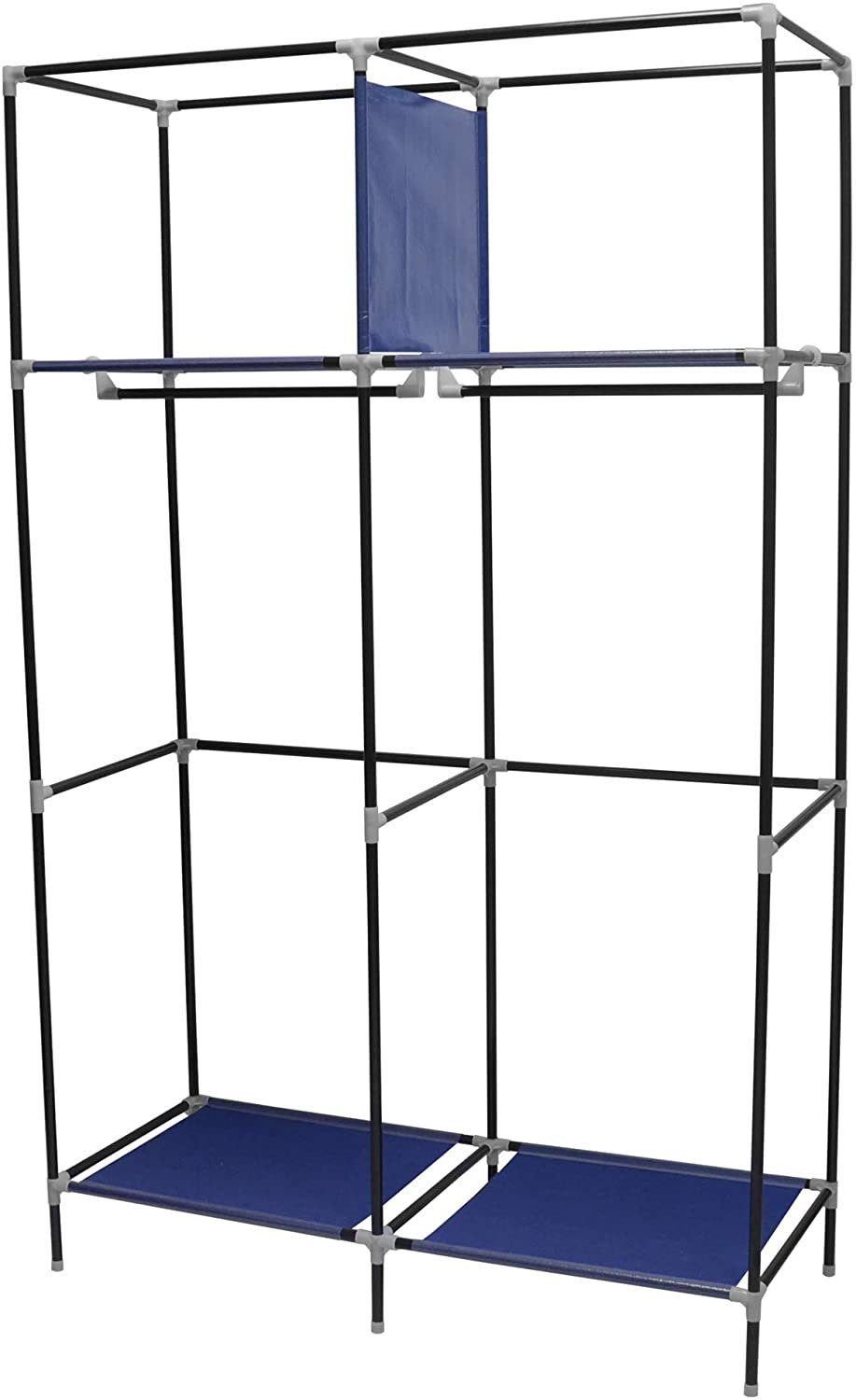 Home Kleiderschrank Stoffschrank Blau Best for