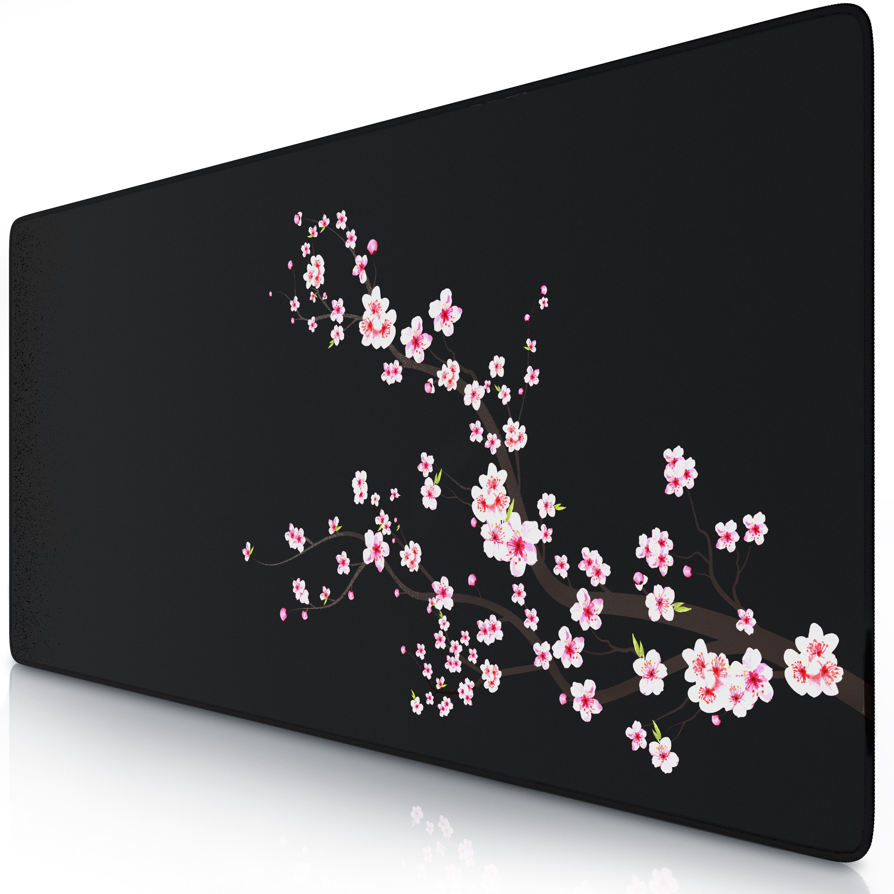 Titanwolf Gaming Mauspad XXL Speed Mousepad 900 x 400 x 3 mm, Schreibtischauflage, abwaschbar (1-St), rutschfeste Rückseite, Geschwindigkeit & Präzision, Sakura, Gaming
