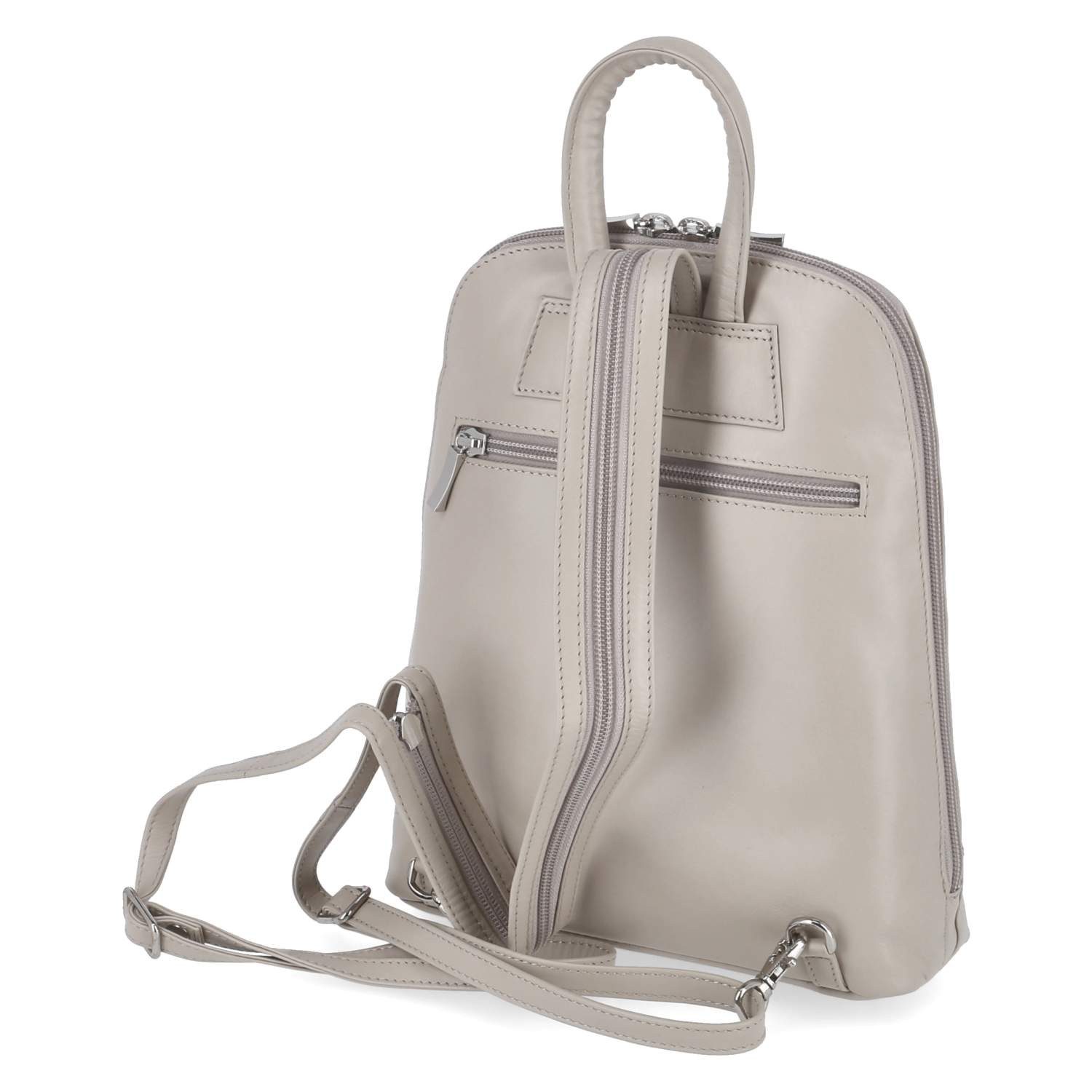 Beliana Cityrucksack Beliana BEL2230-10 Rucksäcke Glattleder beige