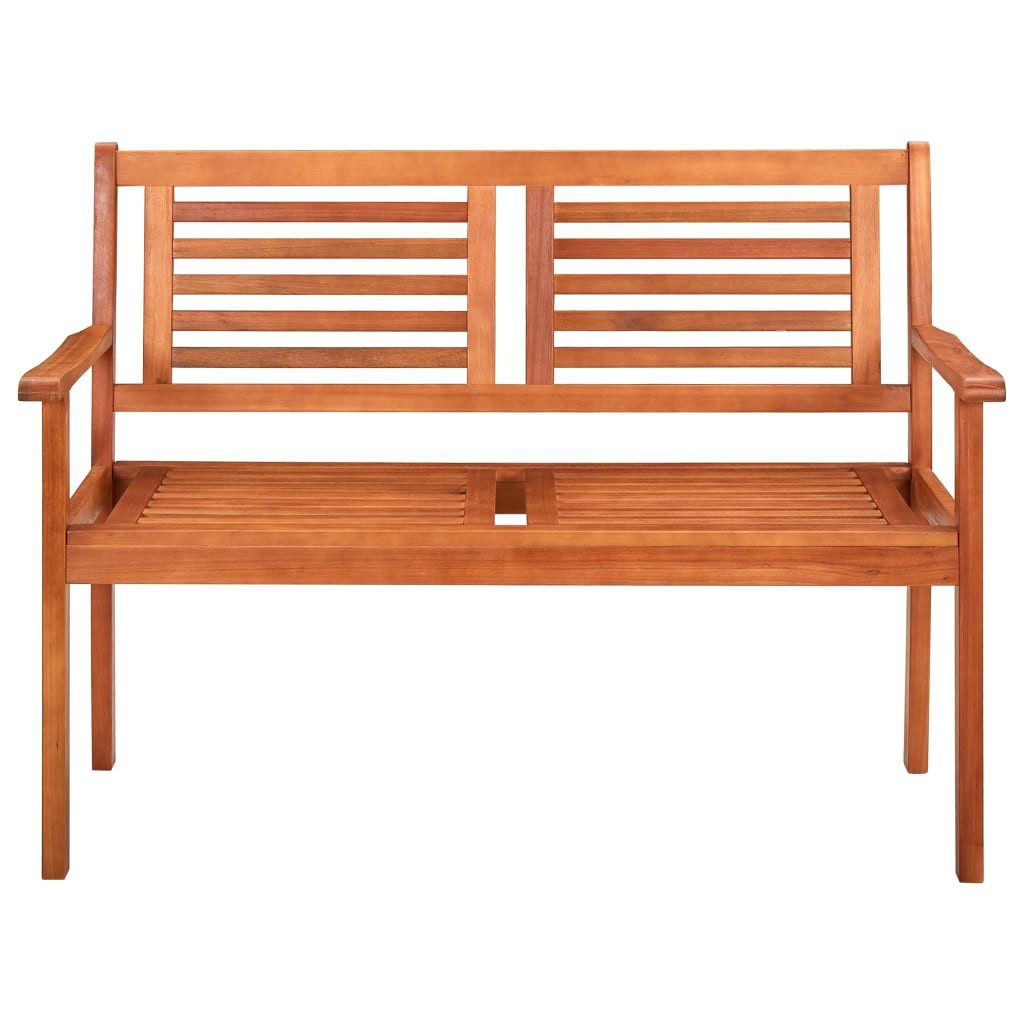 furnicato Gartenbank Sitzbank aus massivem Massivholz 120x60x89 cm Braun (1-St), Witterungsbeständige Gartenbank mit Rückenlehne und Ölfinish