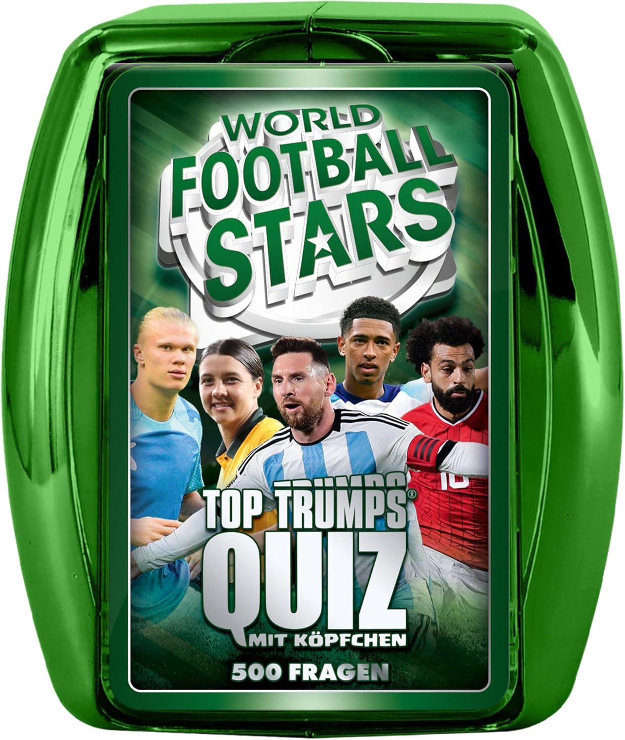 Winning Moves Spiel Top Trumps Quiz - Weltfußball Stars (grün), Kartenspiel