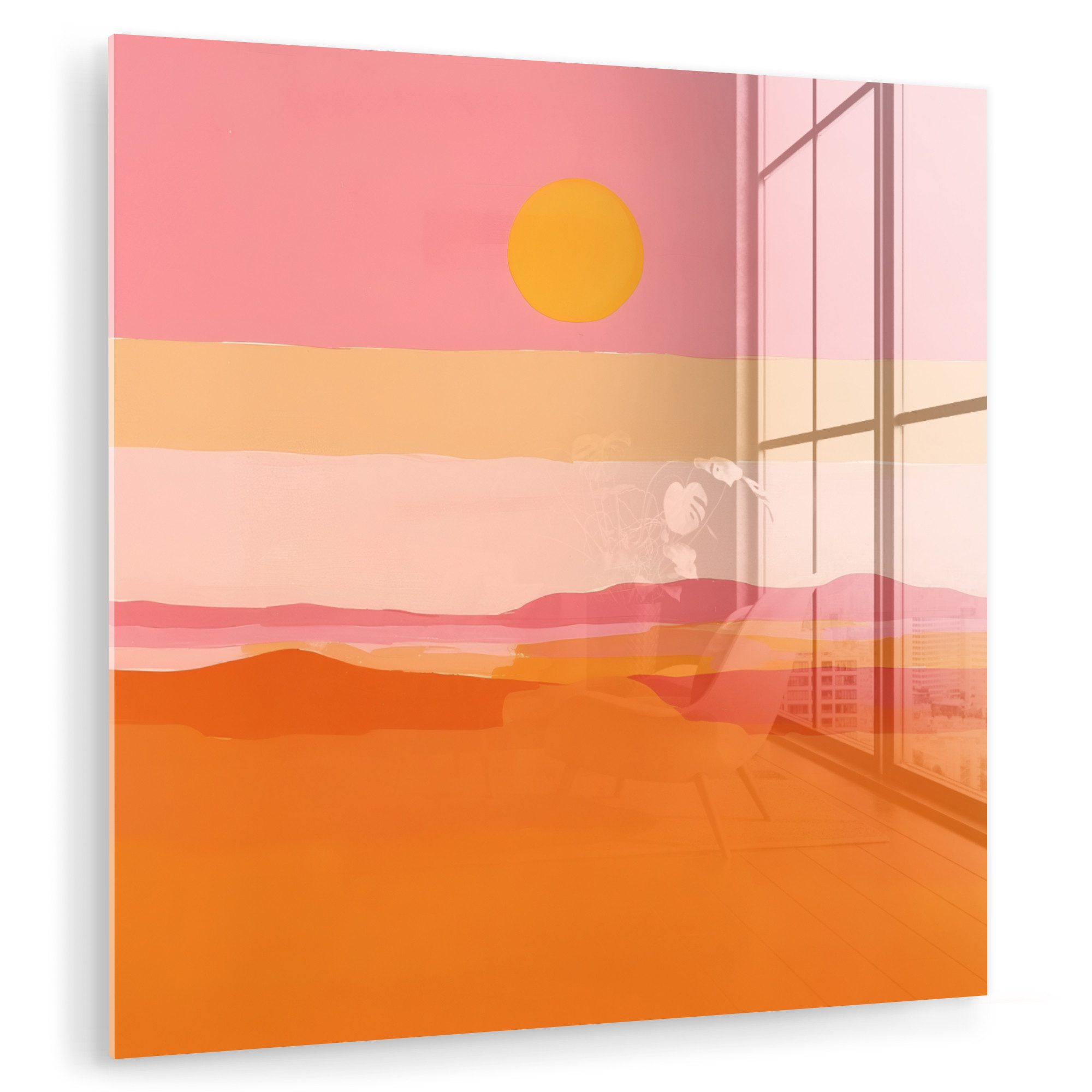 MuchoWow Acrylglasbild Sonne - Abstrakt - günstig online kaufen