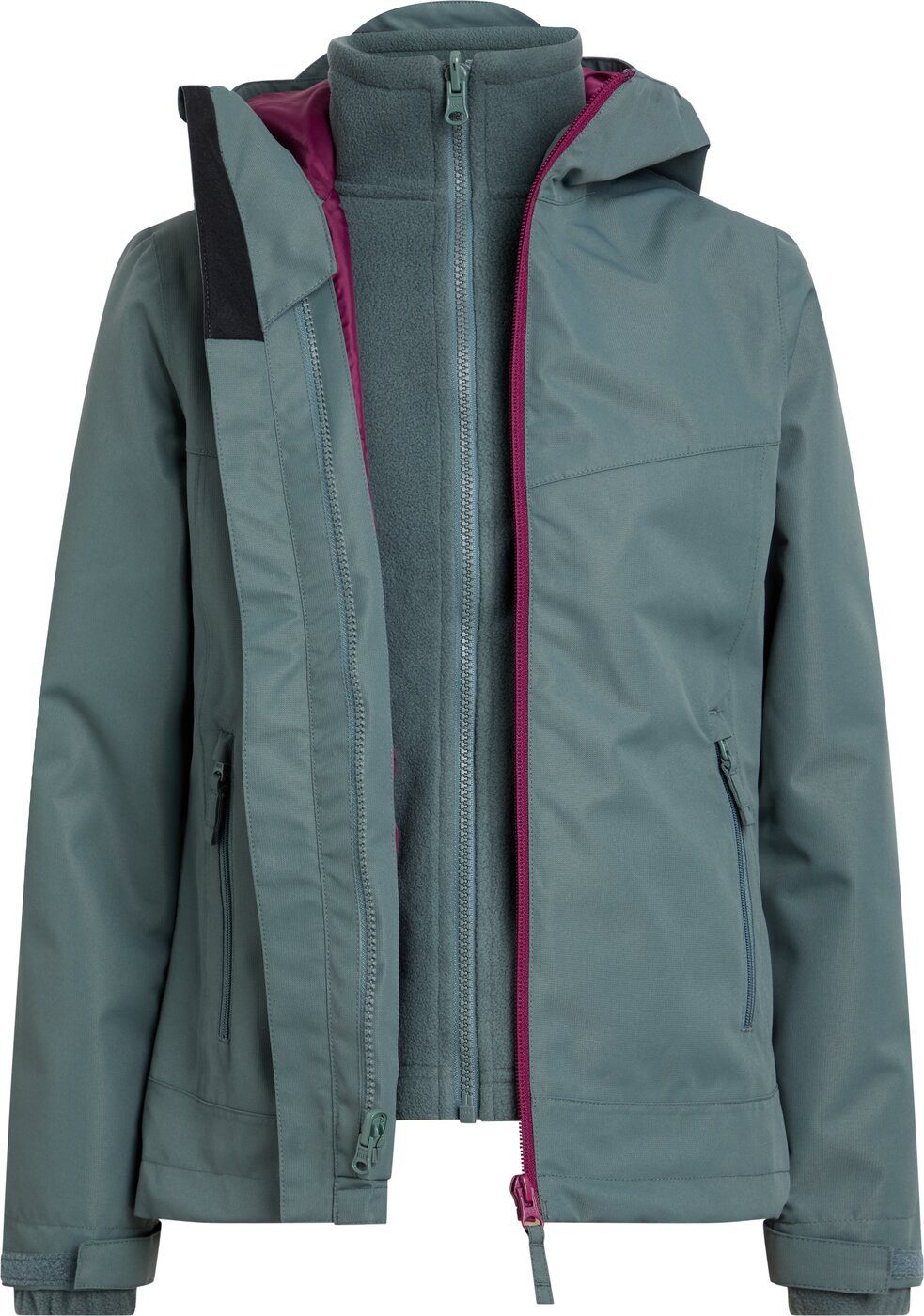 McKINLEY Doppeljacke Mä.-Funktions-Jacke Justin 3:1 III G GREEN DARK