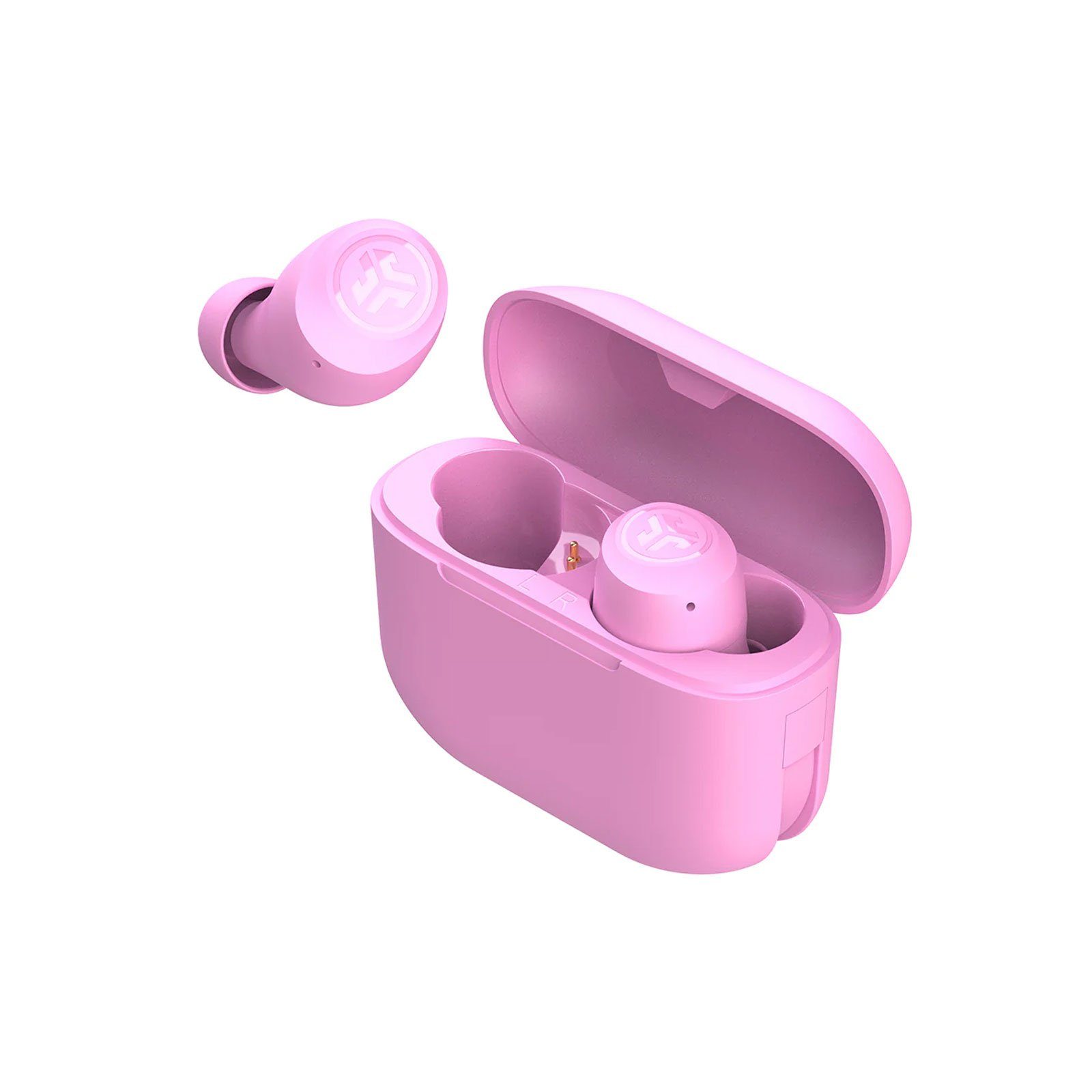 In-Ear-Kopfhörer Pop Wireless USB-Ladecase, TWS, Jlab Pink Earbuds True Air EQ3-Sound, Go Connect) (Tonausgabe, Dual Bluetooth, Touch,