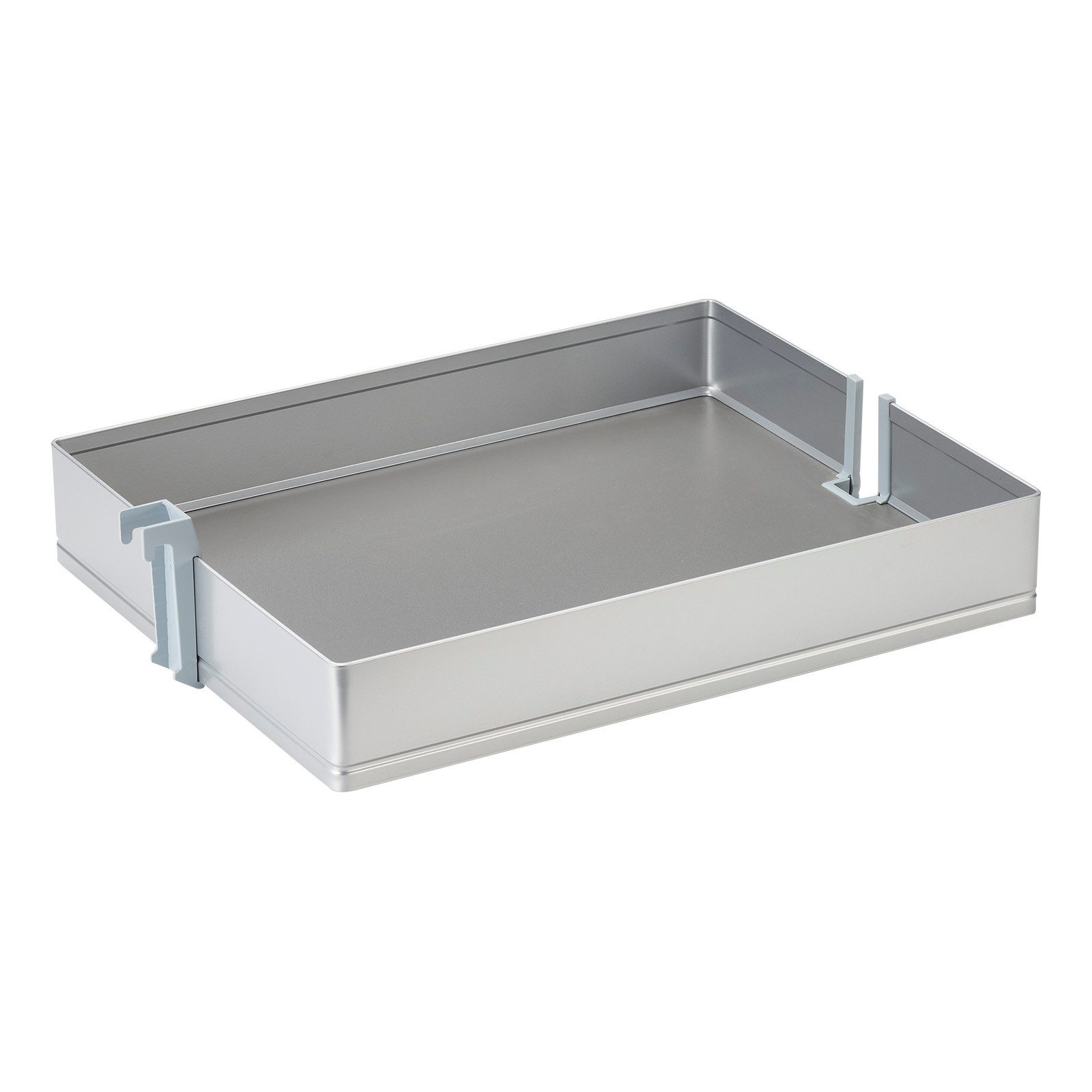 Kesseböhmer Einhängekorb ARENA Pure Einhängetablare silbergrau mit dunkelgrauem Boden, 400 mm für DISPENSA, DISPENSA junior & DISPENSA Swing