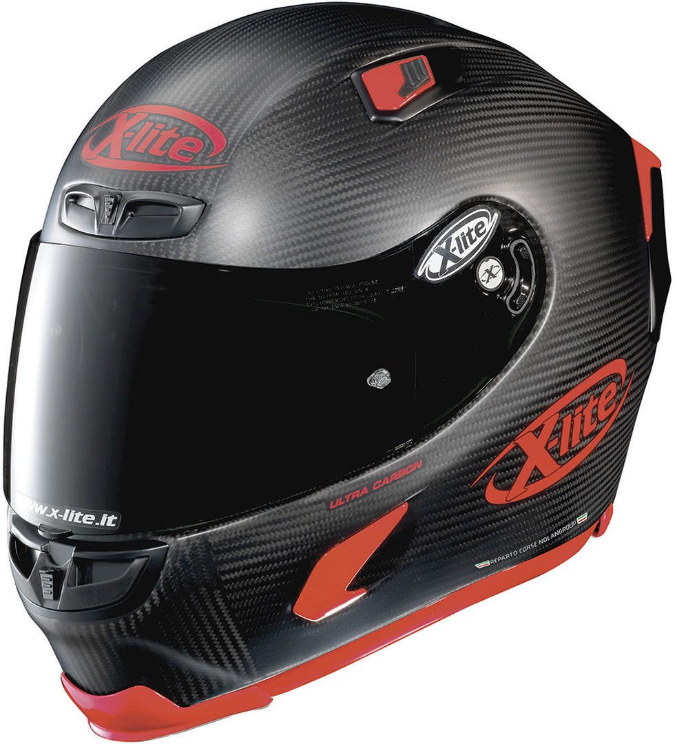 X-lite Motorradhelm X-803 Ultra Carbon Puro Sport Integral Helm, Notfallsystem-Polsterung (EQRS)