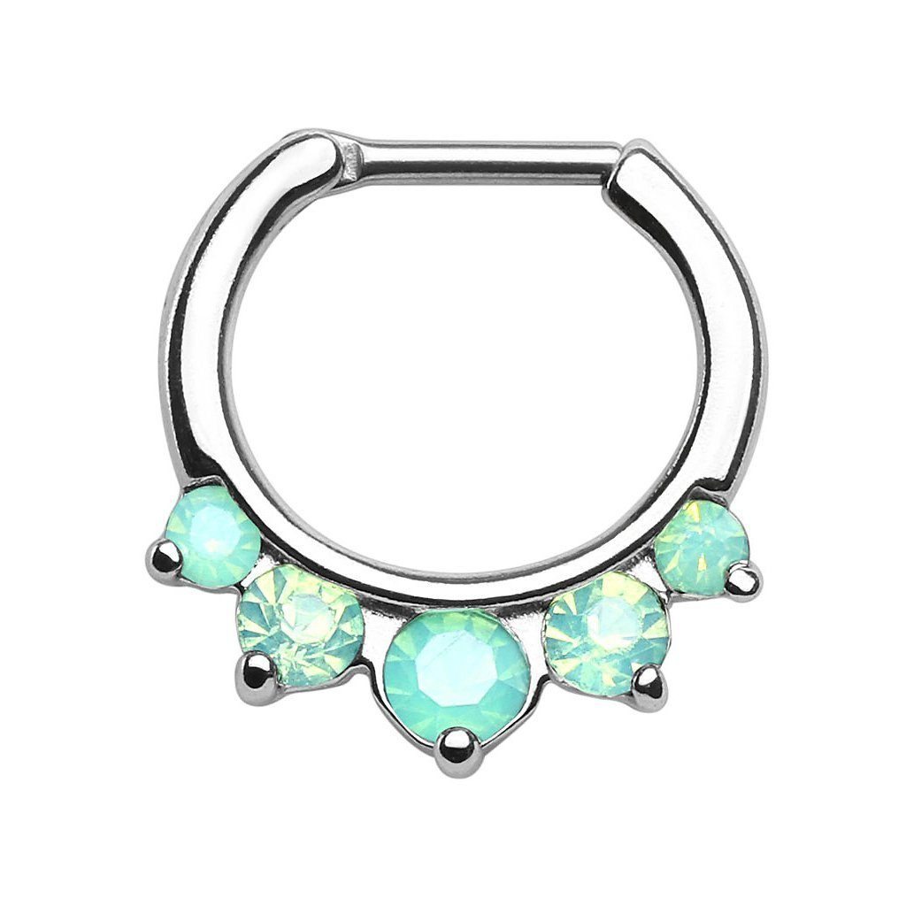 Nasenpiercing Piercing Ring Opal Stein Spitzen Septum Tragus