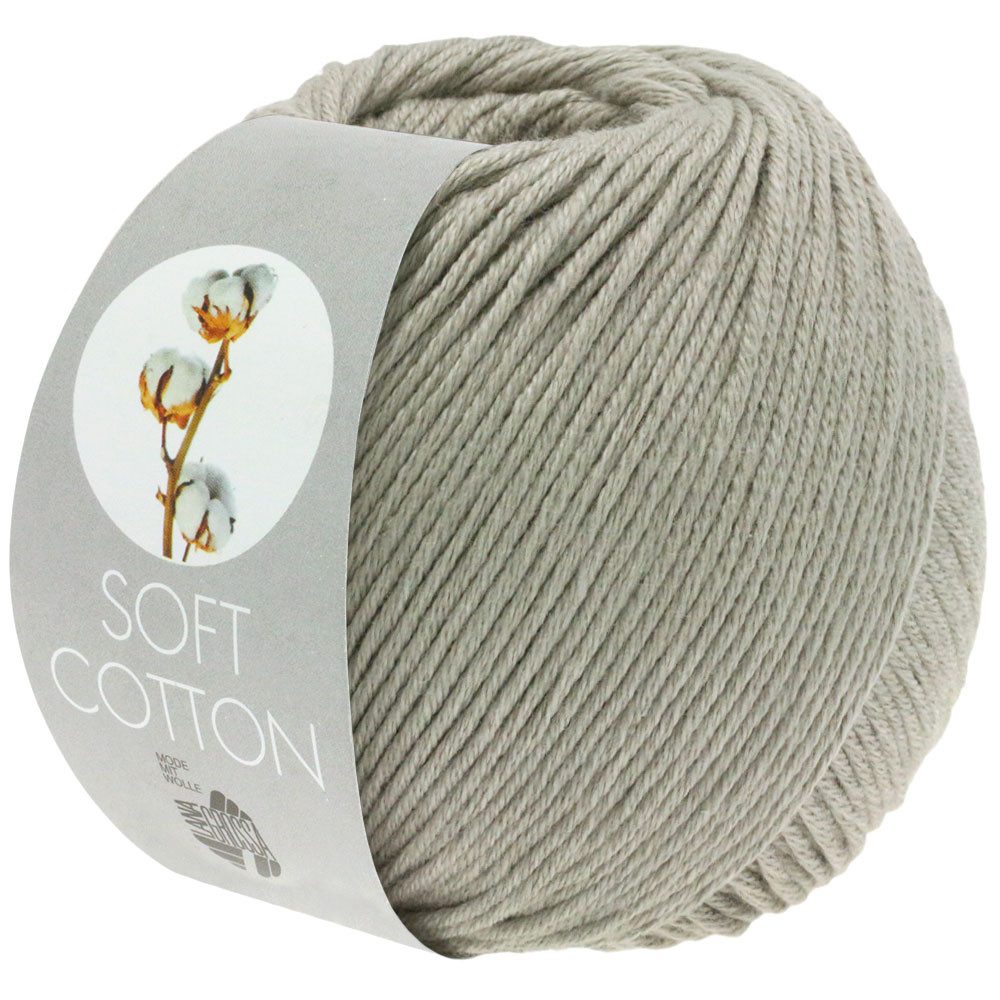 LANA GROSSA SOFT COTTON Häkelwolle, 140 m (weiches, vielseitiges Garn für höchsten Tragekomfort), 50 g