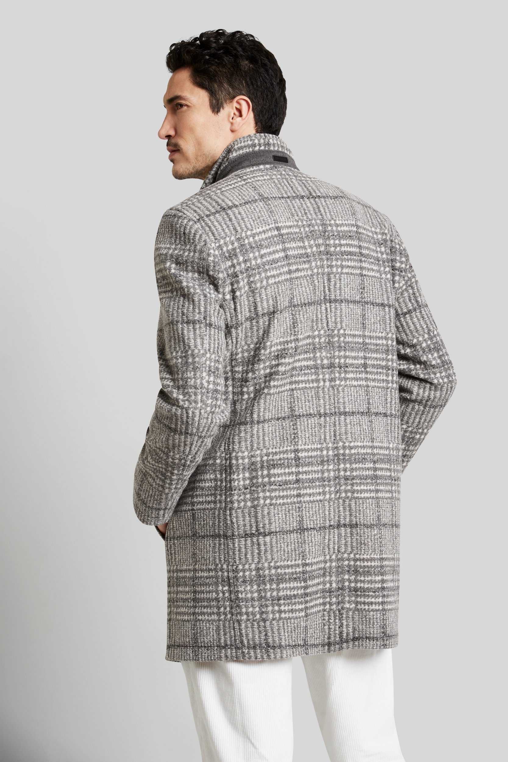 bugatti Wollmantel im Karodesign