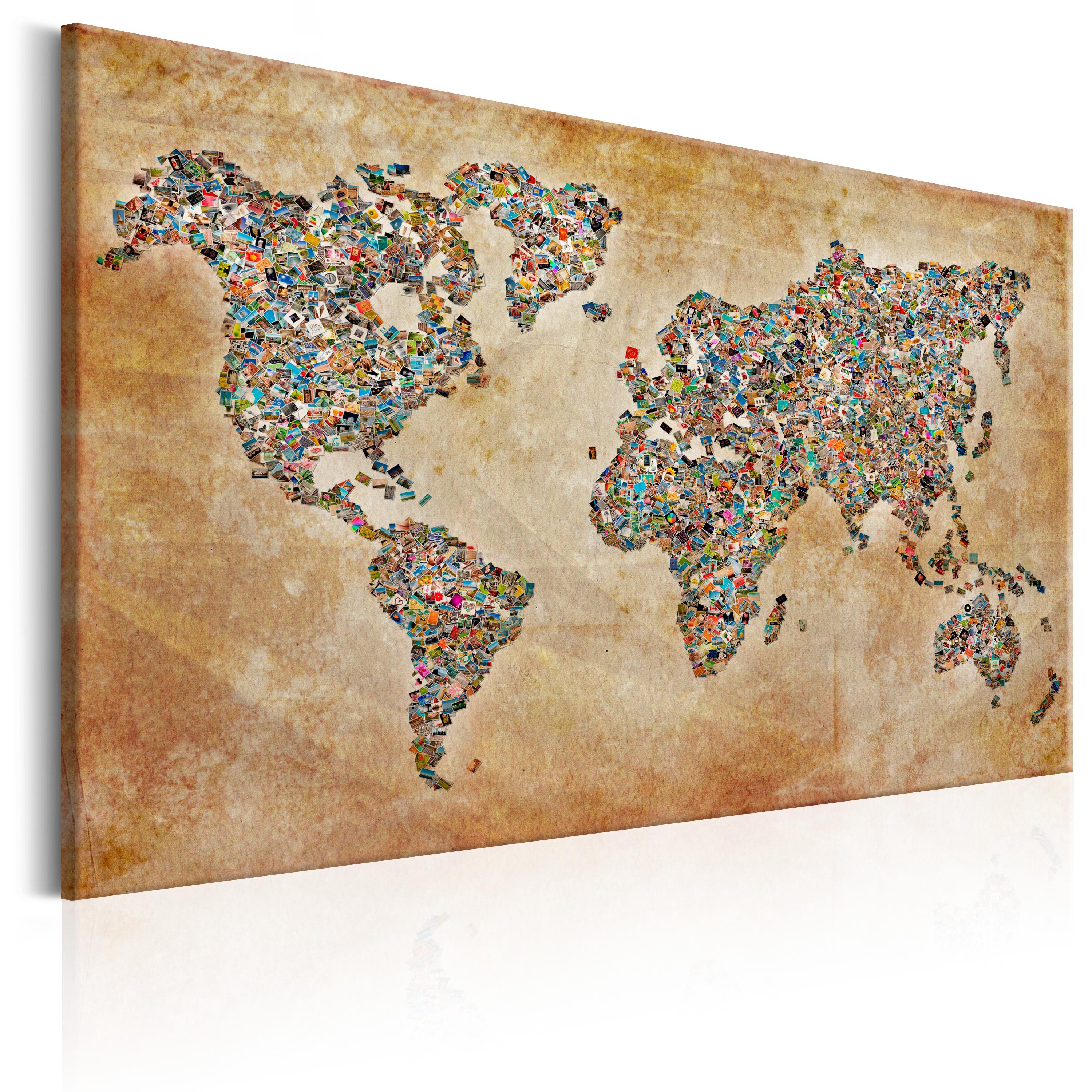 Artgeist Wandbild Postcards from the World