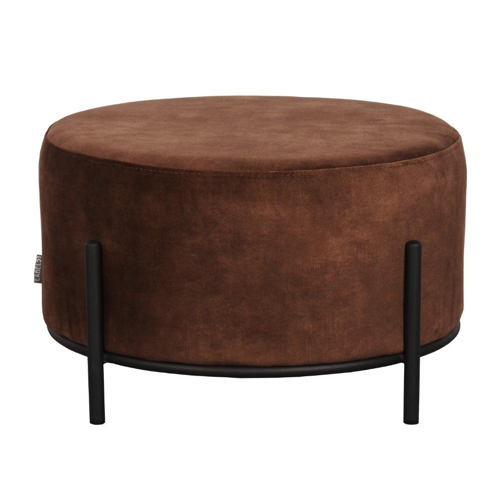 Stuhl Velours in Rostfarbig Möbel aus Hocker Healani RINGO-Living 340x570mm,