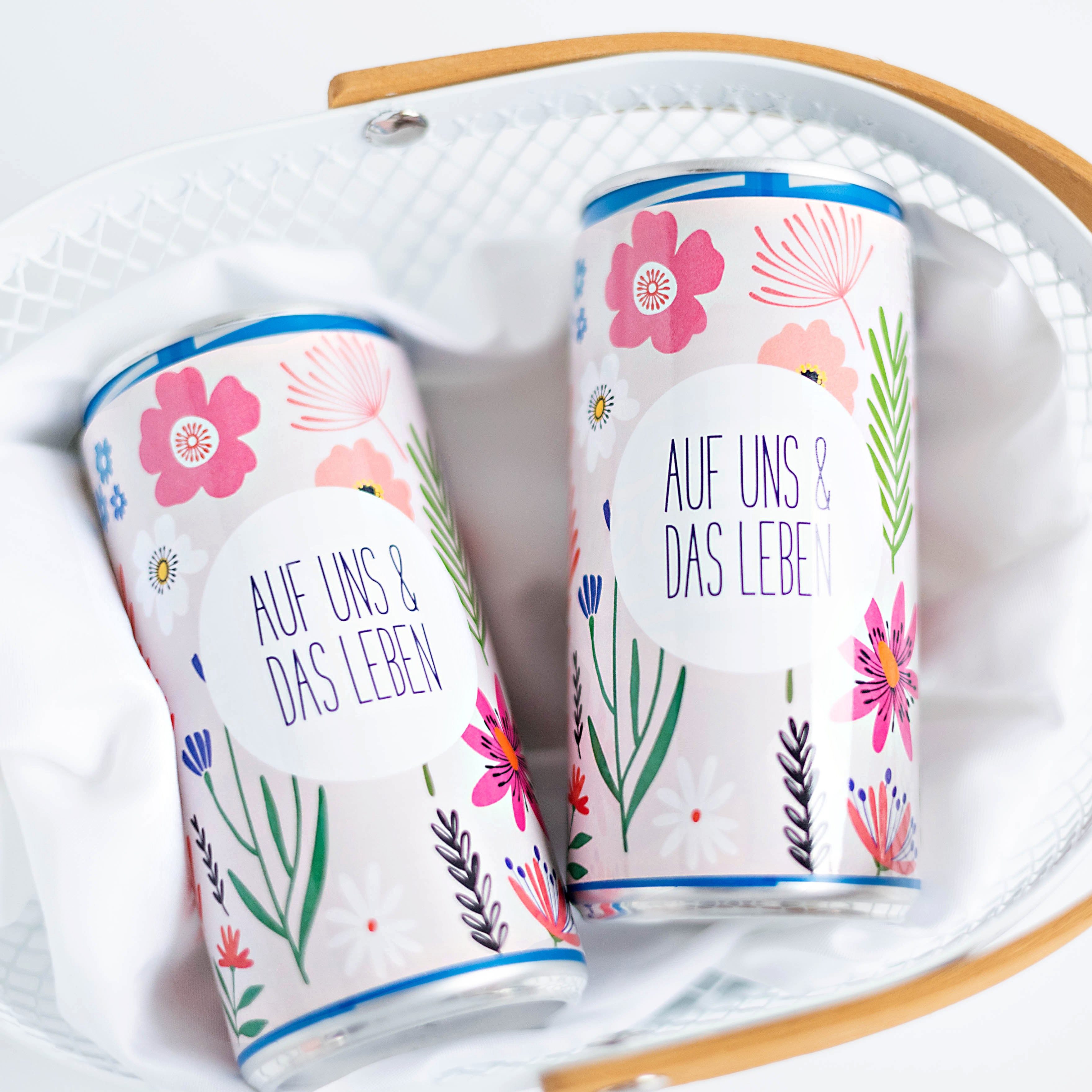 heaven+paper Наклейки Prosecco Наклейки BLOOMY FRIENDS, hochwertig & modernes Design, (1-tlg), Hergestellt in Deutschland